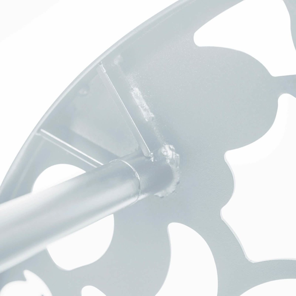 Devon Tree Design Glass Top Aluminum Base Indoor Outdoor Bistro Dining Table 31" Wide White Leisuremod