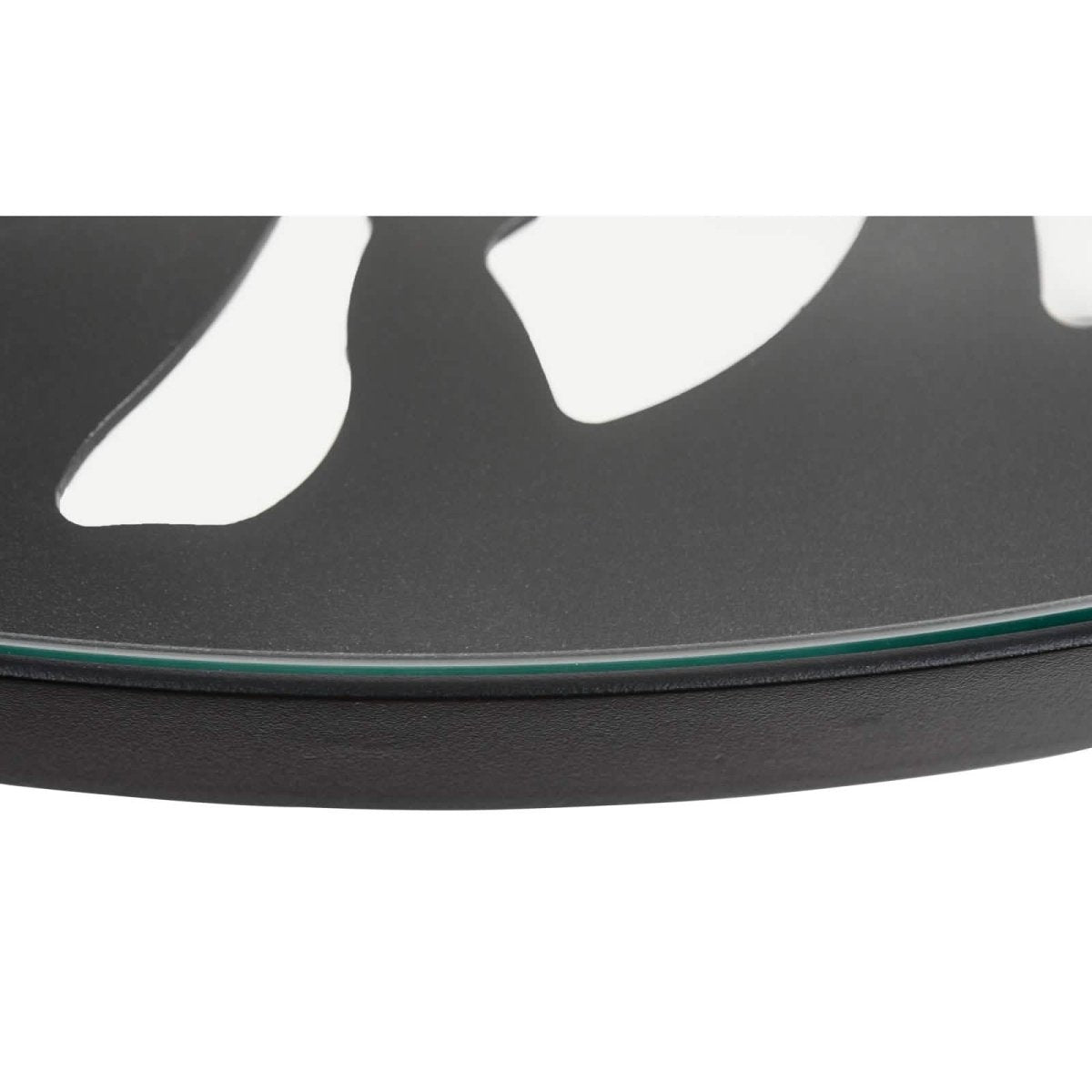 Devon Tree Design Glass Top Aluminum Base Indoor Outdoor Bistro Dining Table 31" Wide White Leisuremod