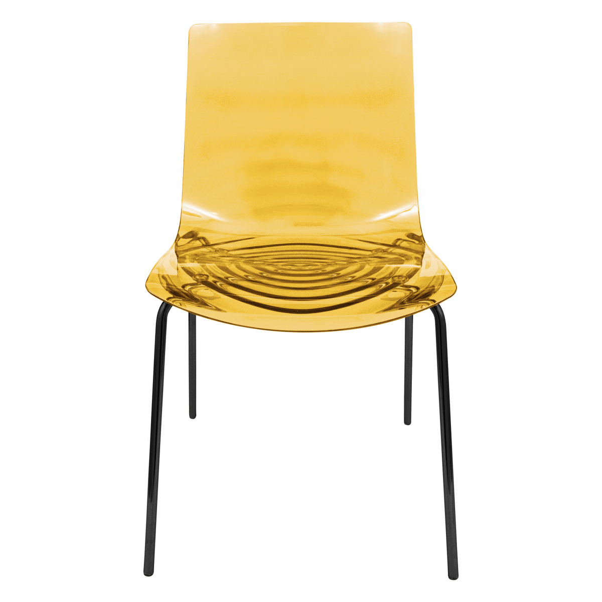 Leisuremod Dining Chair Astor Dining Chair Modern ABS Plastic Side Chair with Stainless-Steel Legs