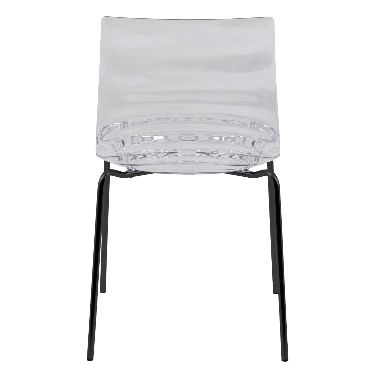 Leisuremod Dining Chair Astor Dining Chair Modern ABS Plastic Side Chair with Stainless-Steel Legs