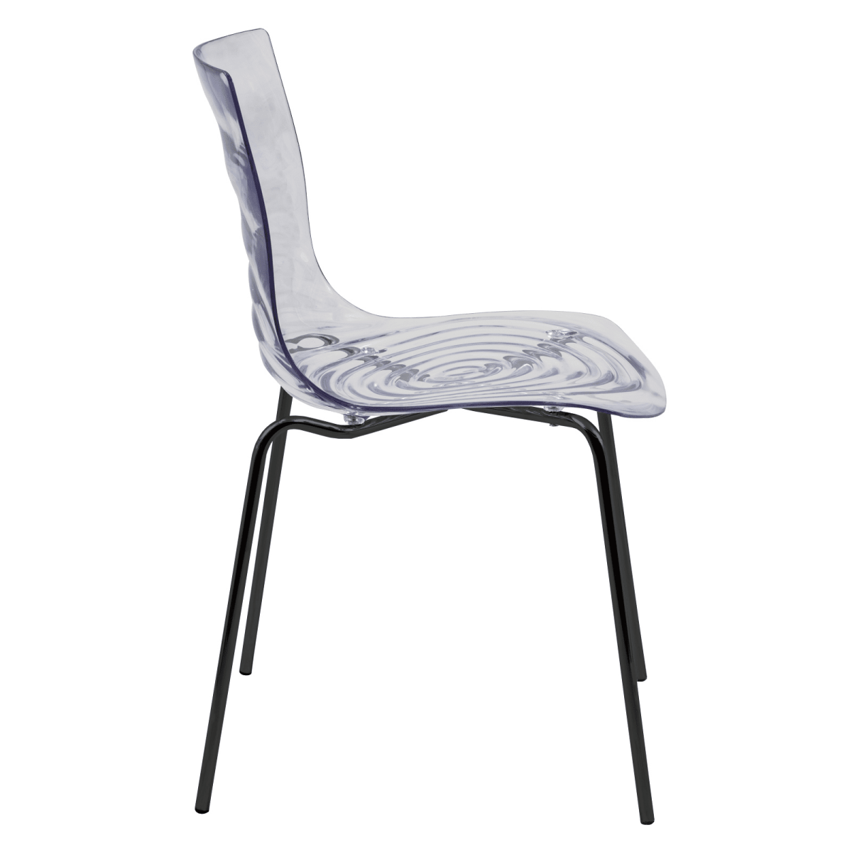 Leisuremod Dining Chair Astor Dining Chair Modern ABS Plastic Side Chair with Stainless-Steel Legs