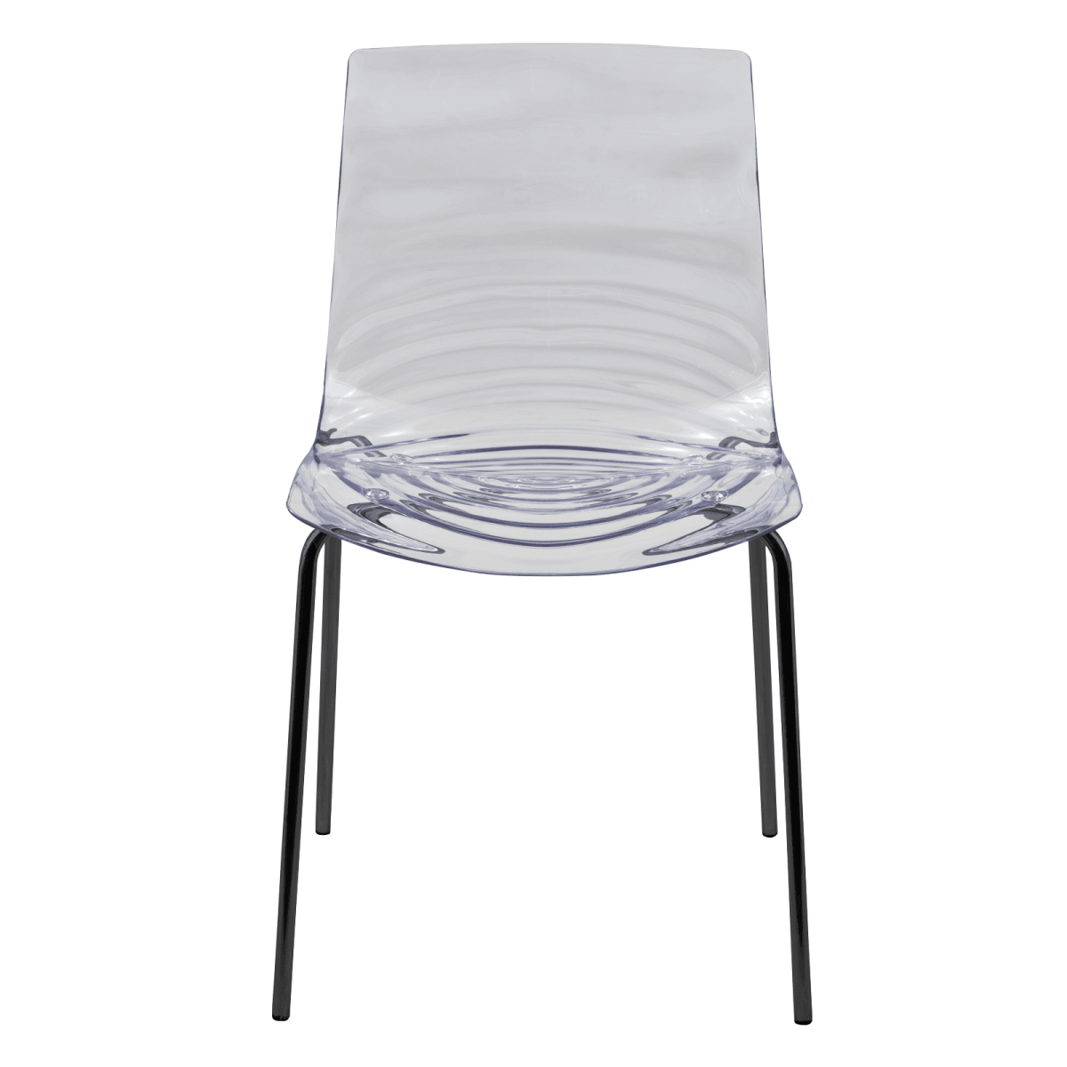 Leisuremod Dining Chair Astor Dining Chair Modern ABS Plastic Side Chair with Stainless-Steel Legs