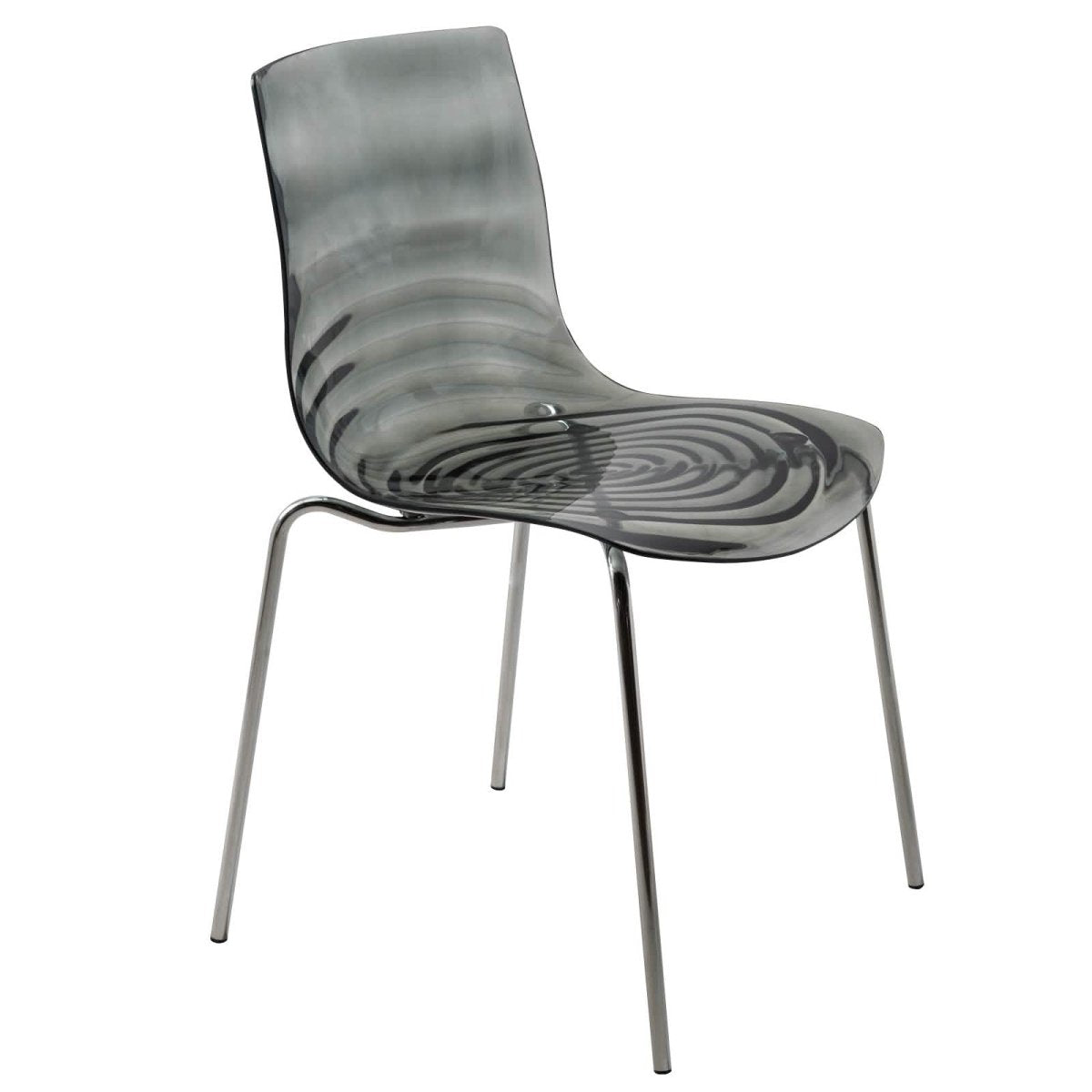 Leisuremod Dining Chair Astor Dining Chair Modern ABS Plastic Side Chair with Stainless-Steel Legs