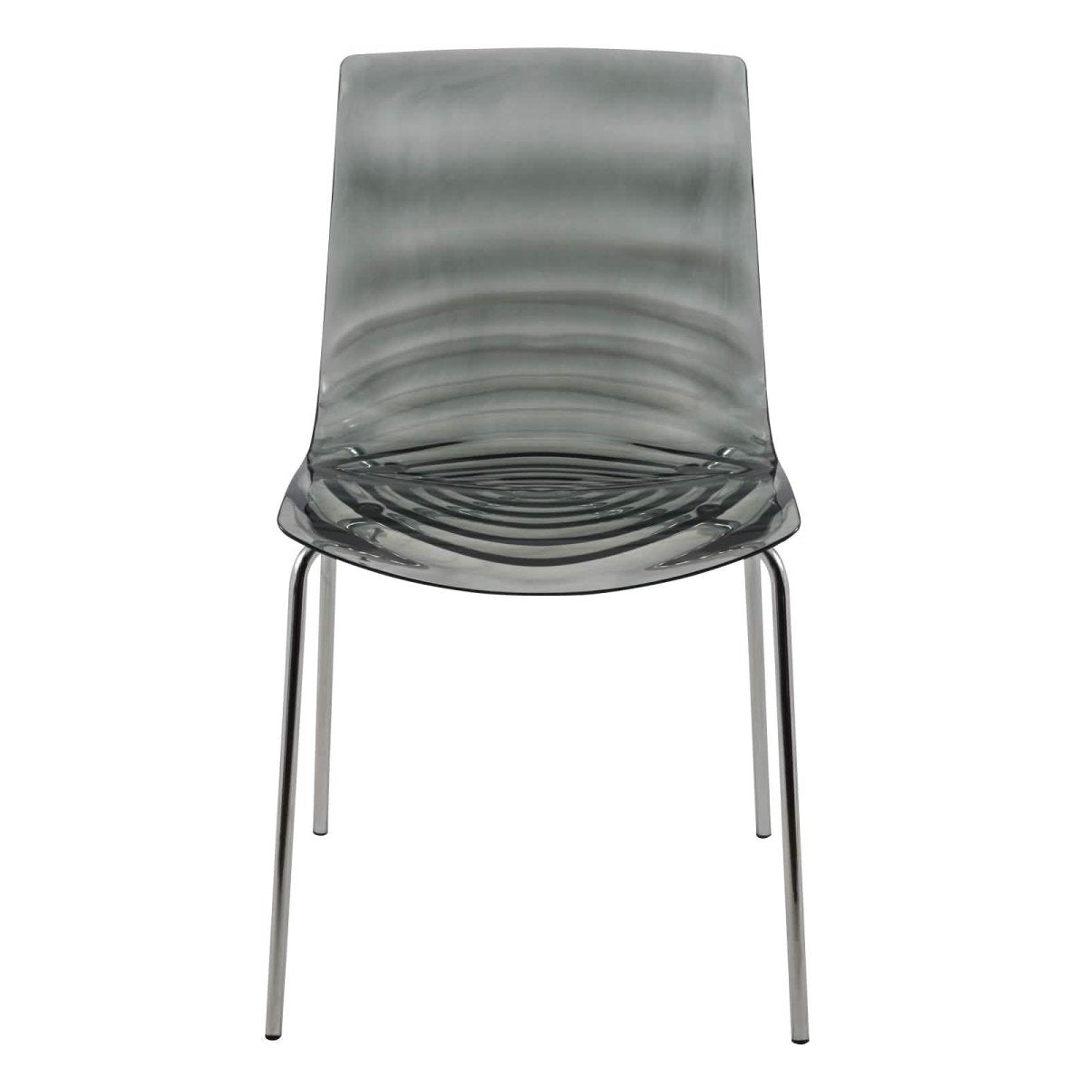 Leisuremod Dining Chair Astor Dining Chair Modern ABS Plastic Side Chair with Stainless-Steel Legs