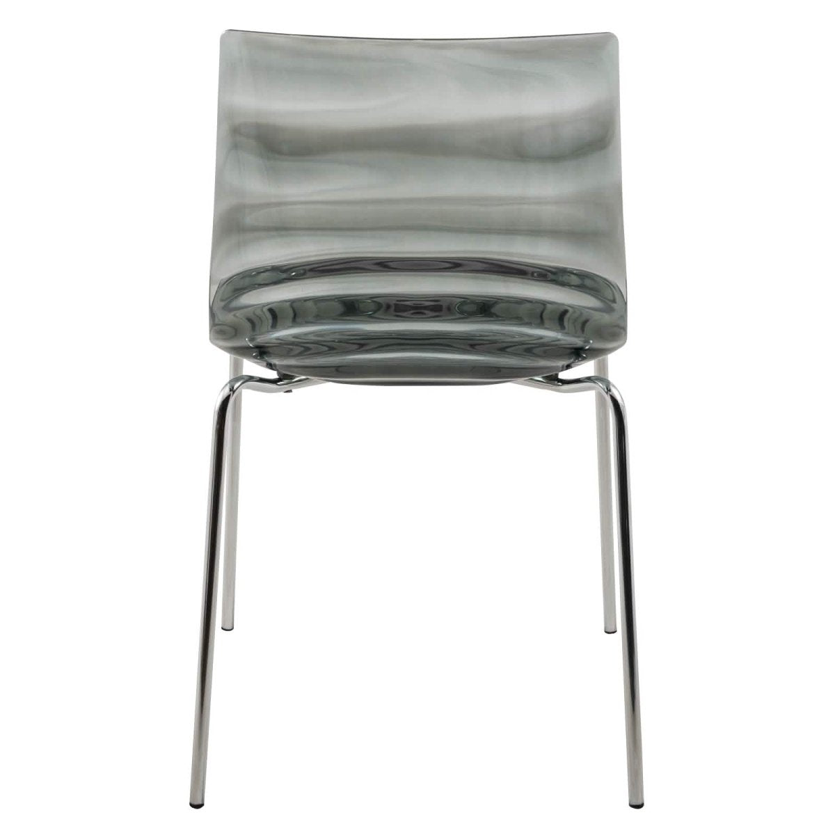 Leisuremod Dining Chair Astor Dining Chair Modern ABS Plastic Side Chair with Stainless-Steel Legs