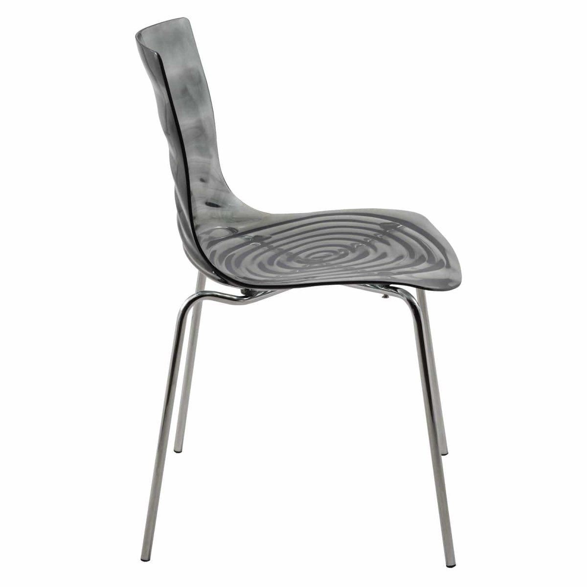 Leisuremod Dining Chair Astor Dining Chair Modern ABS Plastic Side Chair with Stainless-Steel Legs