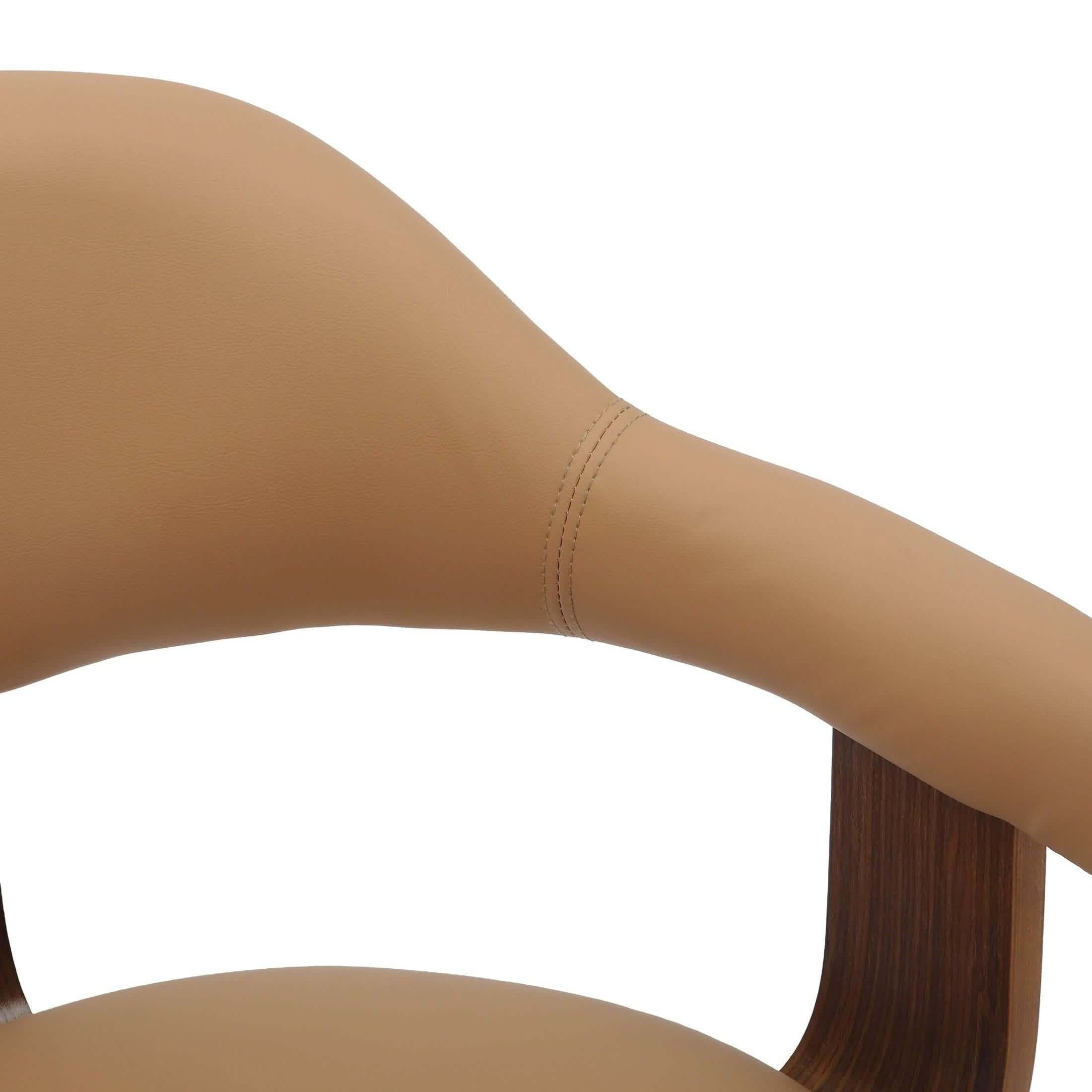 Brivo Modern Wooden Dining Chair With Walnut Color Frame Brown Dining Chair Leisuremod