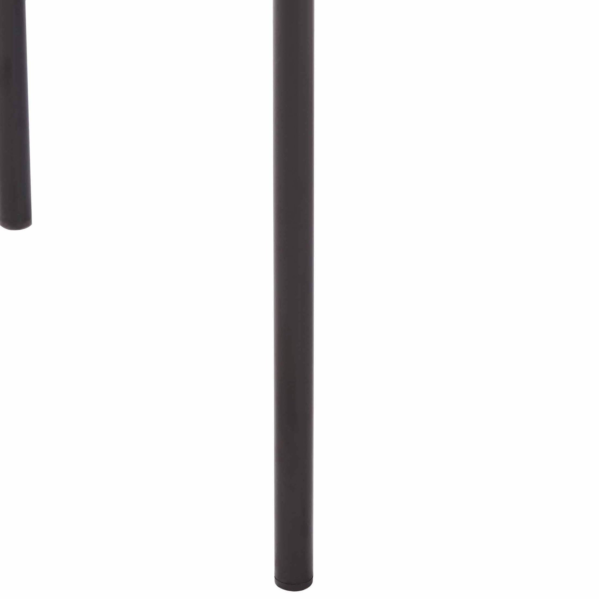 Cyril Dining Chair in Leather or Velvet with Open Back Design and Powder-Coated Iron Frame Taupe Dining Chair Leisuremod