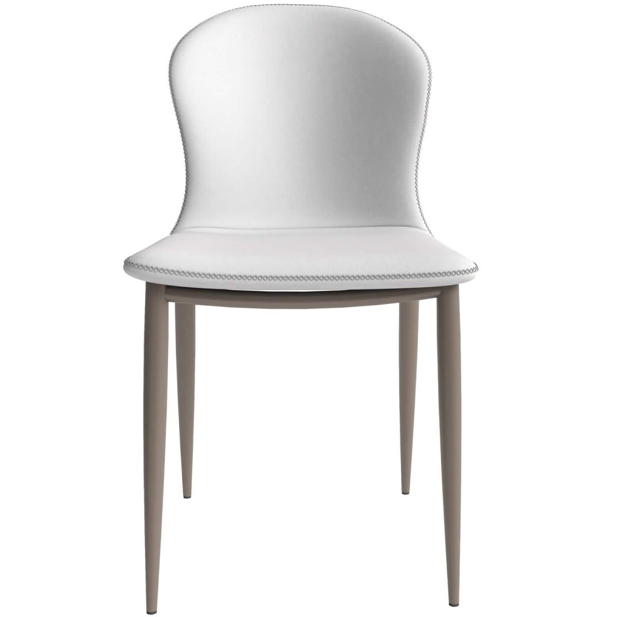 Leisuremod Dining Chair Mosaic Dining Chair Upholstered Fabric Foam Cushioned Chair with Metal Legs