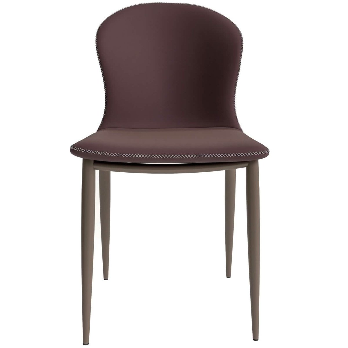 Leisuremod Dining Chair Mosaic Dining Chair Upholstered Fabric Foam Cushioned Chair with Metal Legs