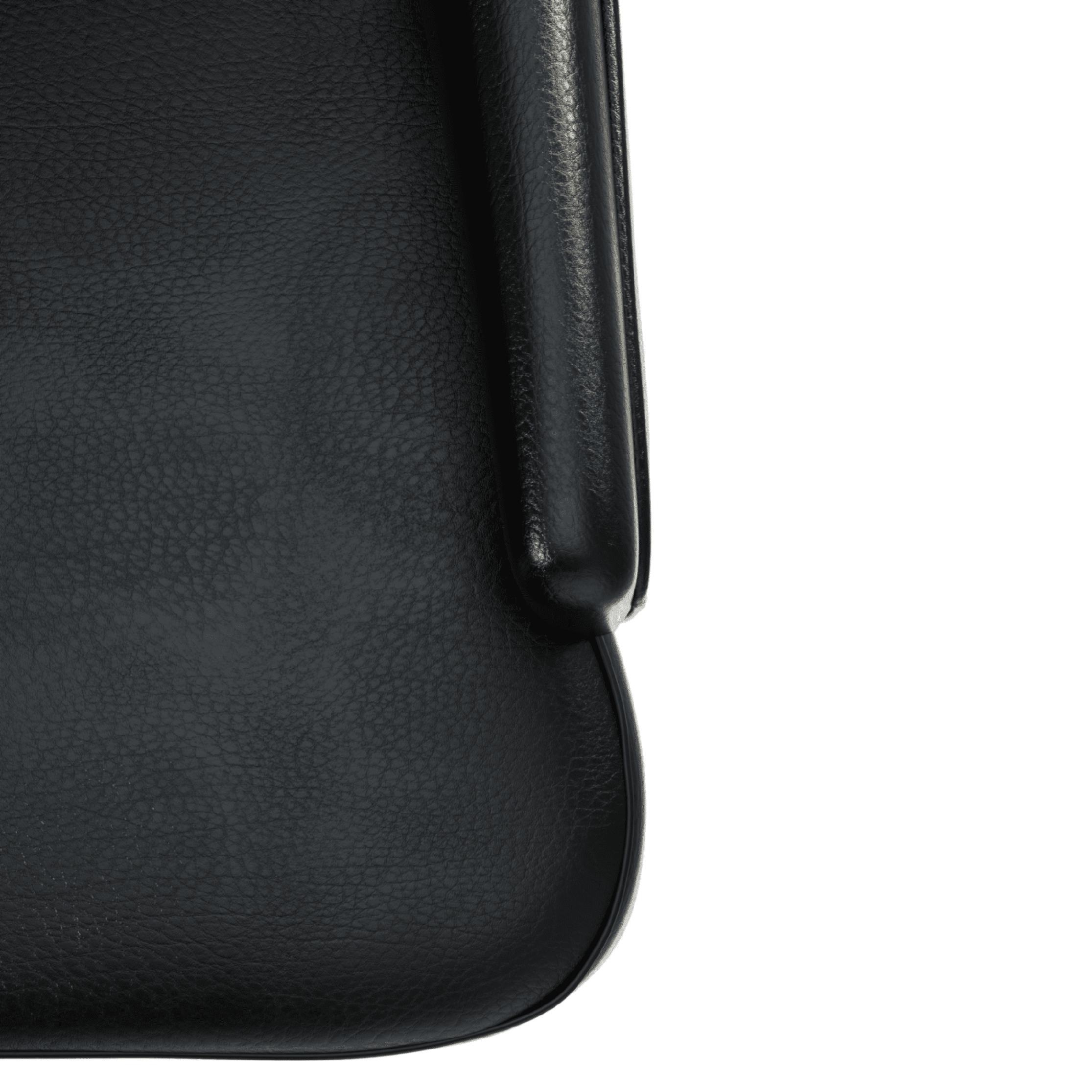 Spruce Dining Chair in Leather/Velvet with Diamond-Tufted Design and Rubberwood Legs Charcoal Grey Dining Chair Leisuremod