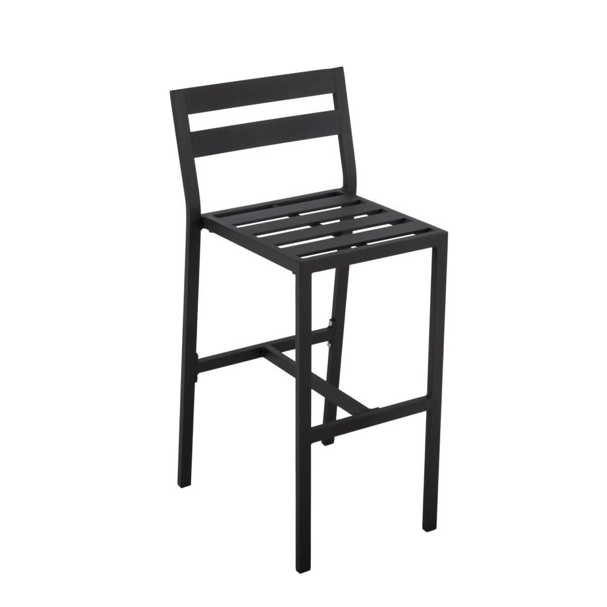 Chelsea 5-Piece Patio Bar Set: Aluminum Fire Pit Table with Tank Holder & 4 Barstools with Cushions Dining Set Leisuremod