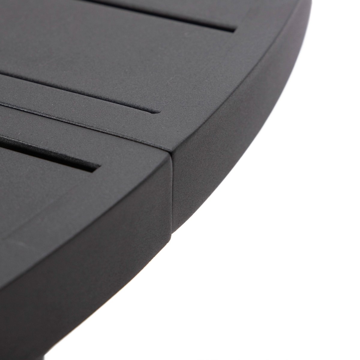 Chelsea 5-Piece Patio Dining Set with 48" Round Aluminum Dining Table and 4 Dining Armchair Beige Dining Set Leisuremod