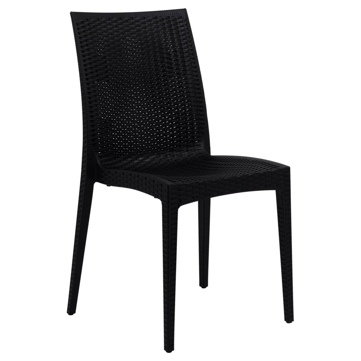 Mace Mid-Century 3-Piece Outdoor Dining Set Brown Dining Set Leisuremod