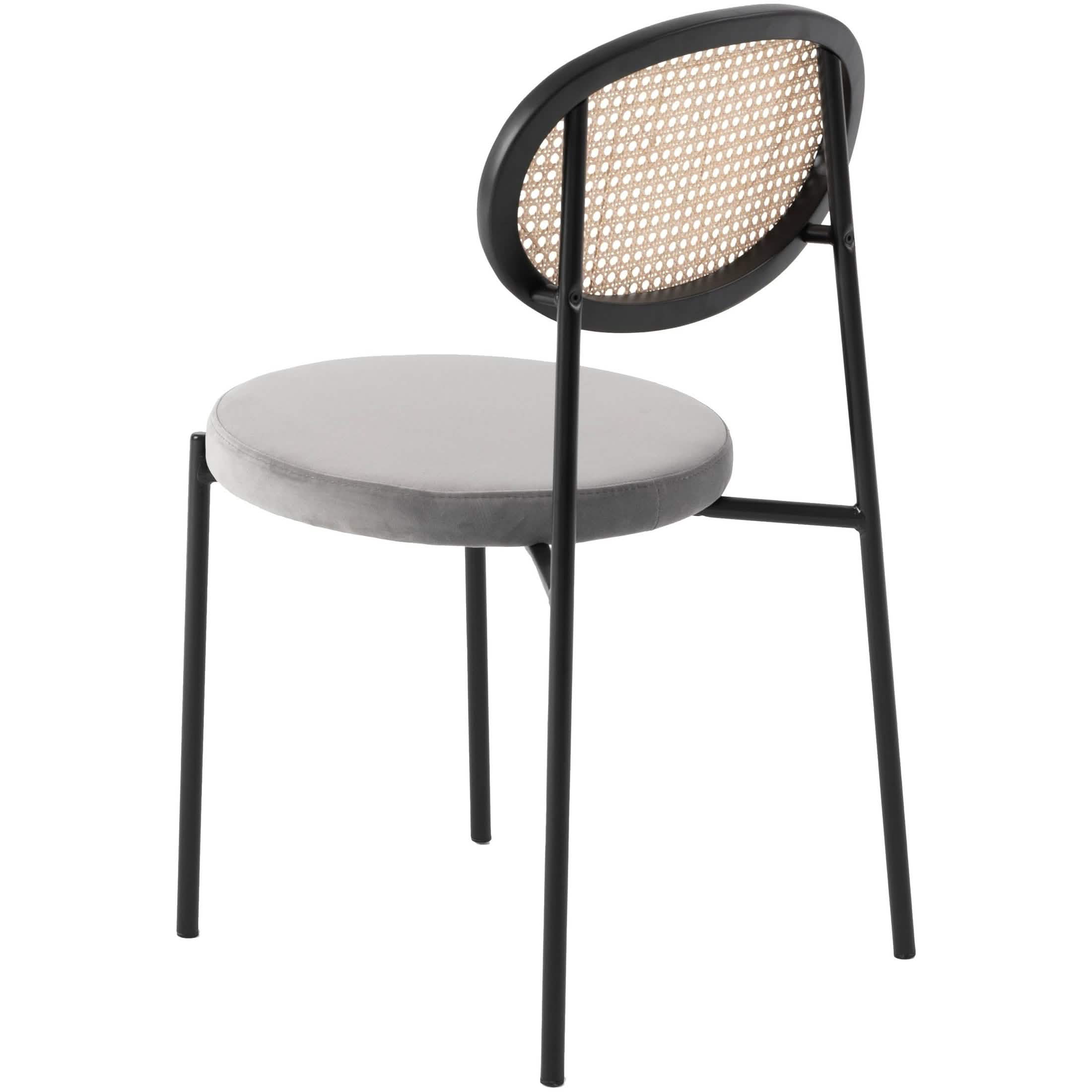 Ravenna 69" Rectangular Wood Dining Table with 6 Euston Wicker Dining Chairs Dining Set Leisuremod