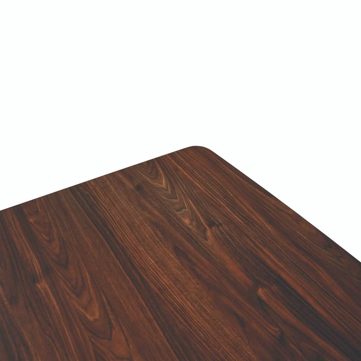 Ravenna 69" Rectangular Wood Dining Table with 6 Euston Wicker Dining Chairs Dining Set Leisuremod
