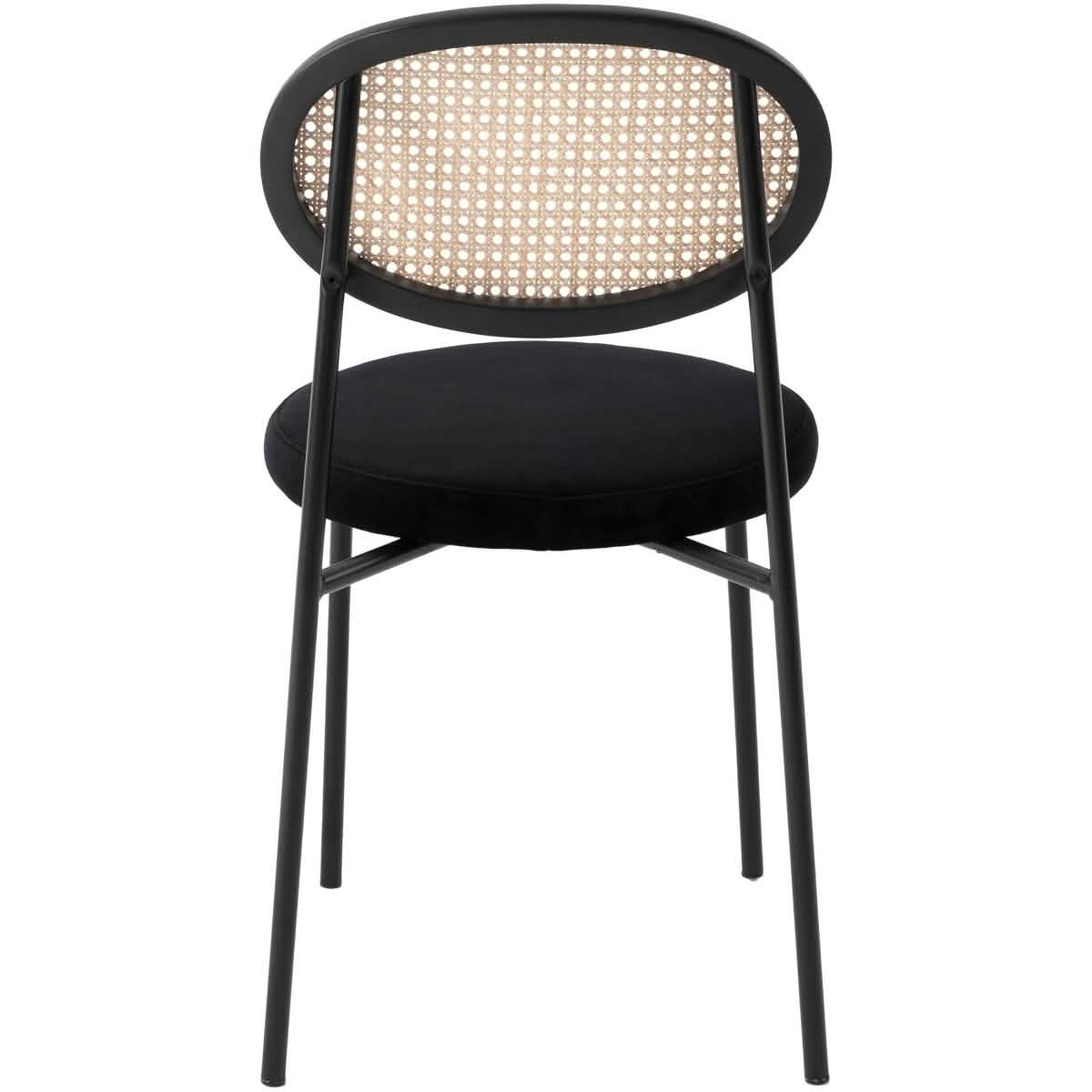 Ravenna 69" Rectangular Wood Dining Table with 6 Euston Wicker Dining Chairs Dining Set Leisuremod