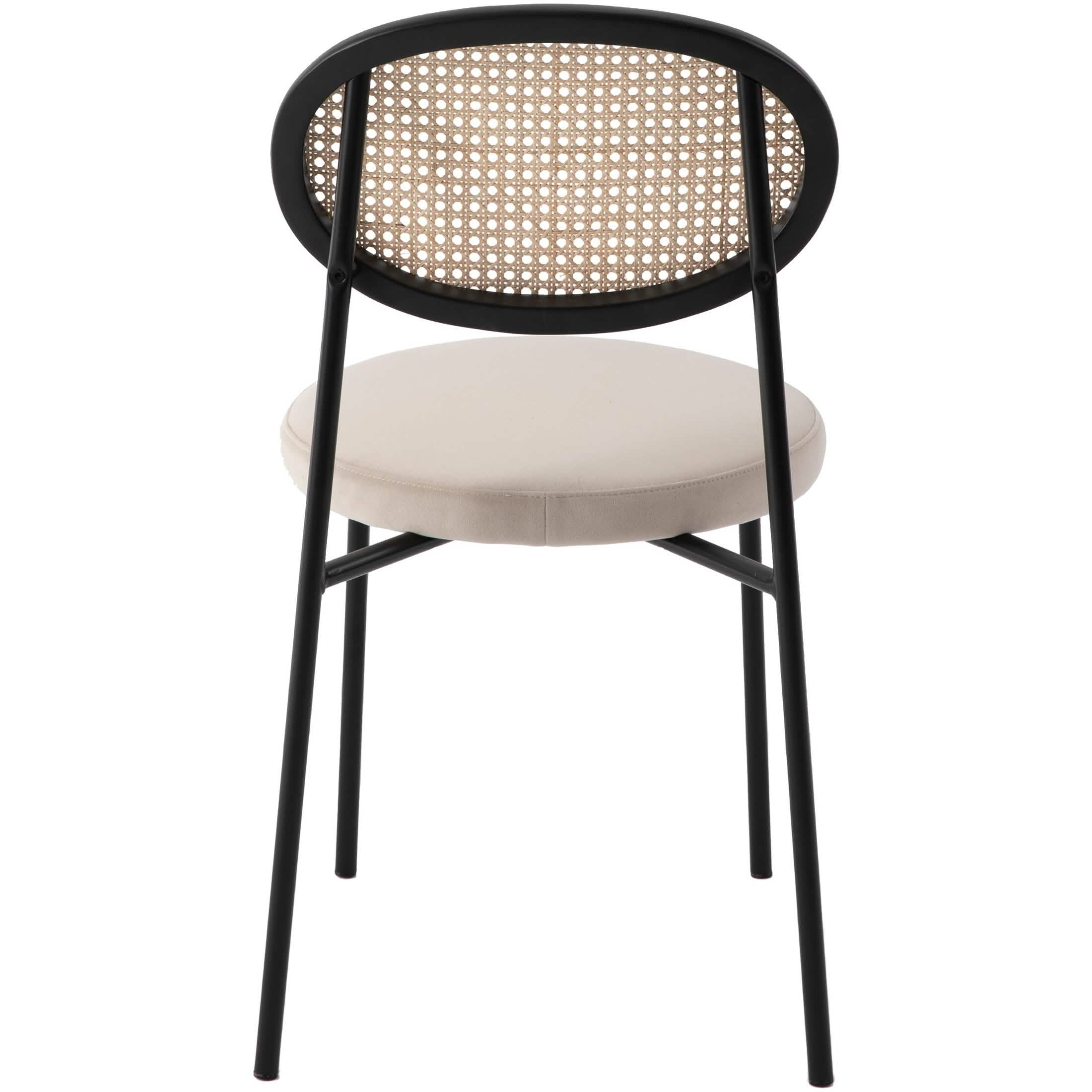 Ravenna 69" Rectangular Wood Dining Table with 6 Euston Wicker Dining Chairs Dining Set Leisuremod