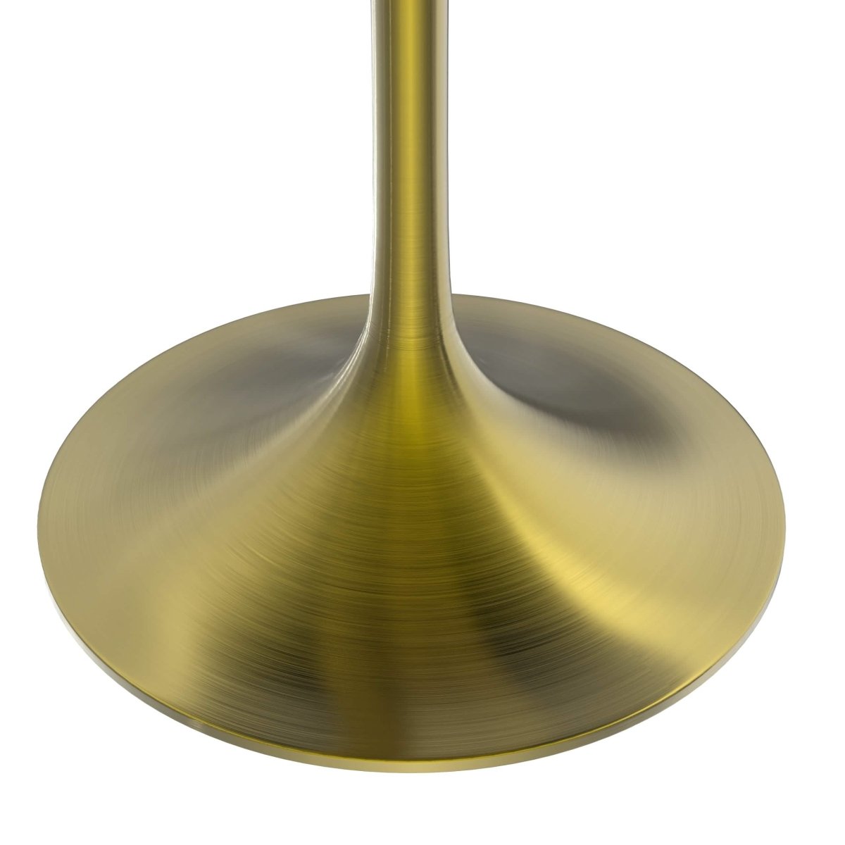 Verve 5-Piece Dining Set with 36" Round Dining Table Black MDF Top and Gold Base with 4 Velvet Dining Chairs in Black Steel Legs Dining Set Leisuremod