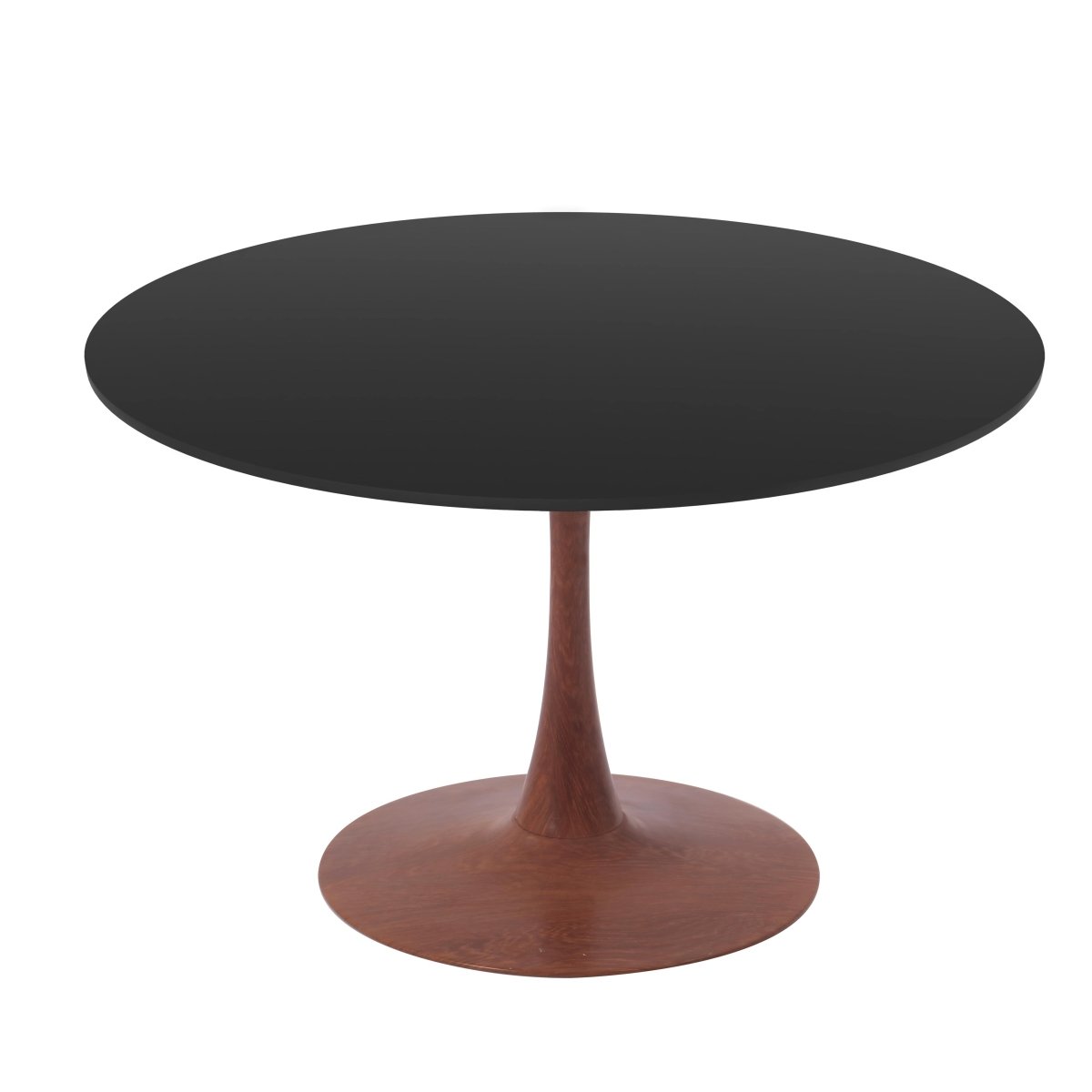 Leisuremod Dining Table Bristol 35"/36"/40" Round Dining Table Wood Transfer Cherry/Natural/Walnut Base with MDF Table Top