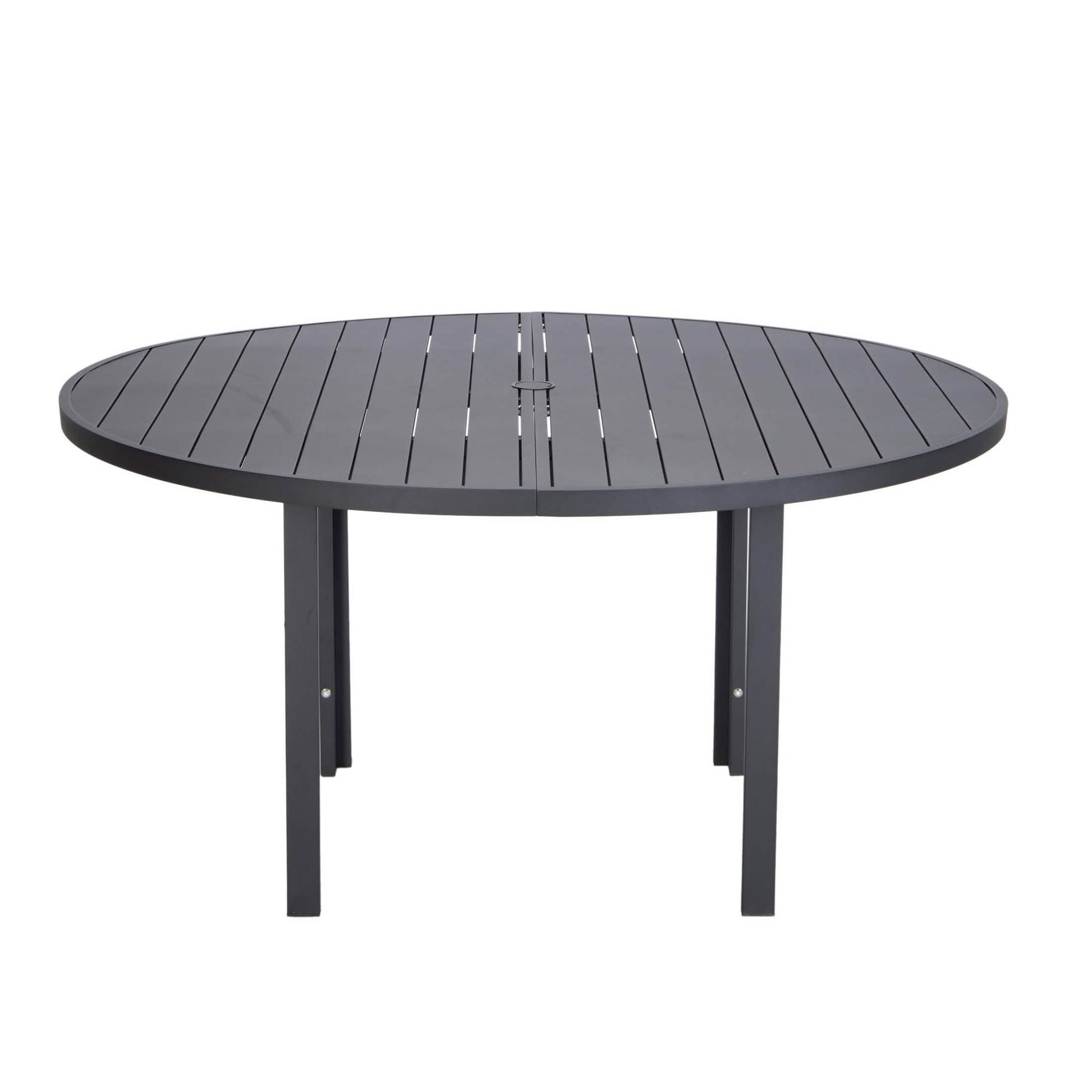 Chelsea 48" & 60" Round Outdoor Aluminum Dining Table For Patio 60 inch Dining Table Leisuremod