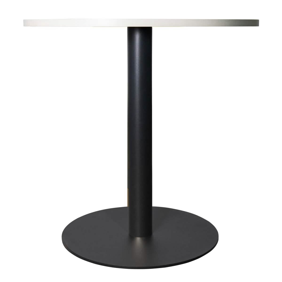 Leisuremod Dining Table Vail Collection Dining Table Black/Gold Base With 27"/36" Round Black MDF Top