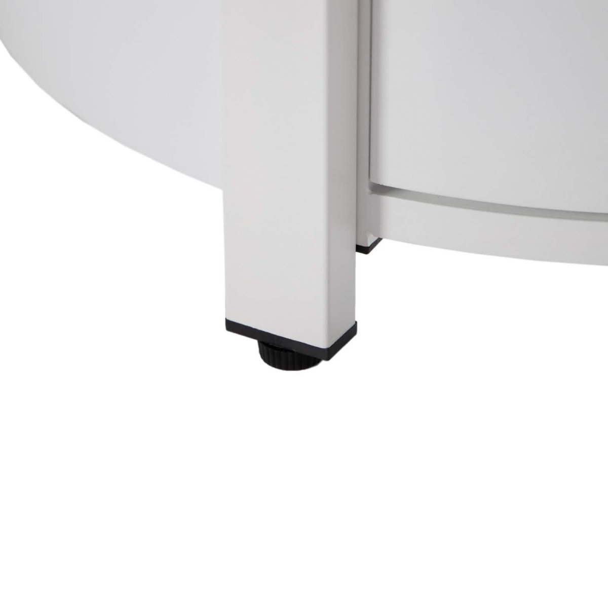 Walbrooke Outdoor Patio Round Fire Pit and Tank Holder White Fire Pits Leisuremod