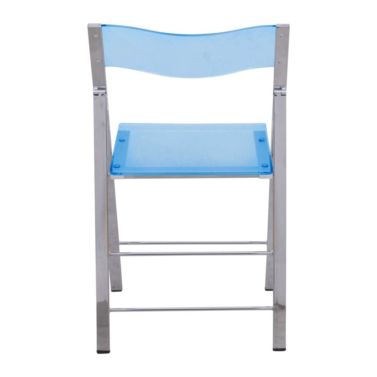 Menno Modern Acrylic Folding Chair Red Leisuremod