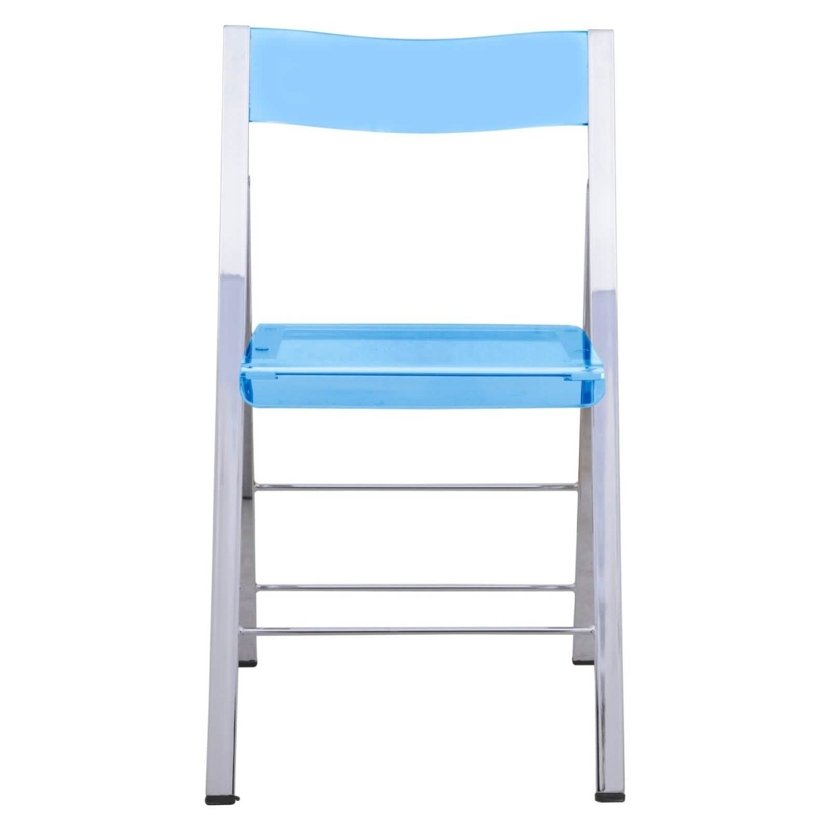 Menno Modern Acrylic Folding Chair Red Leisuremod