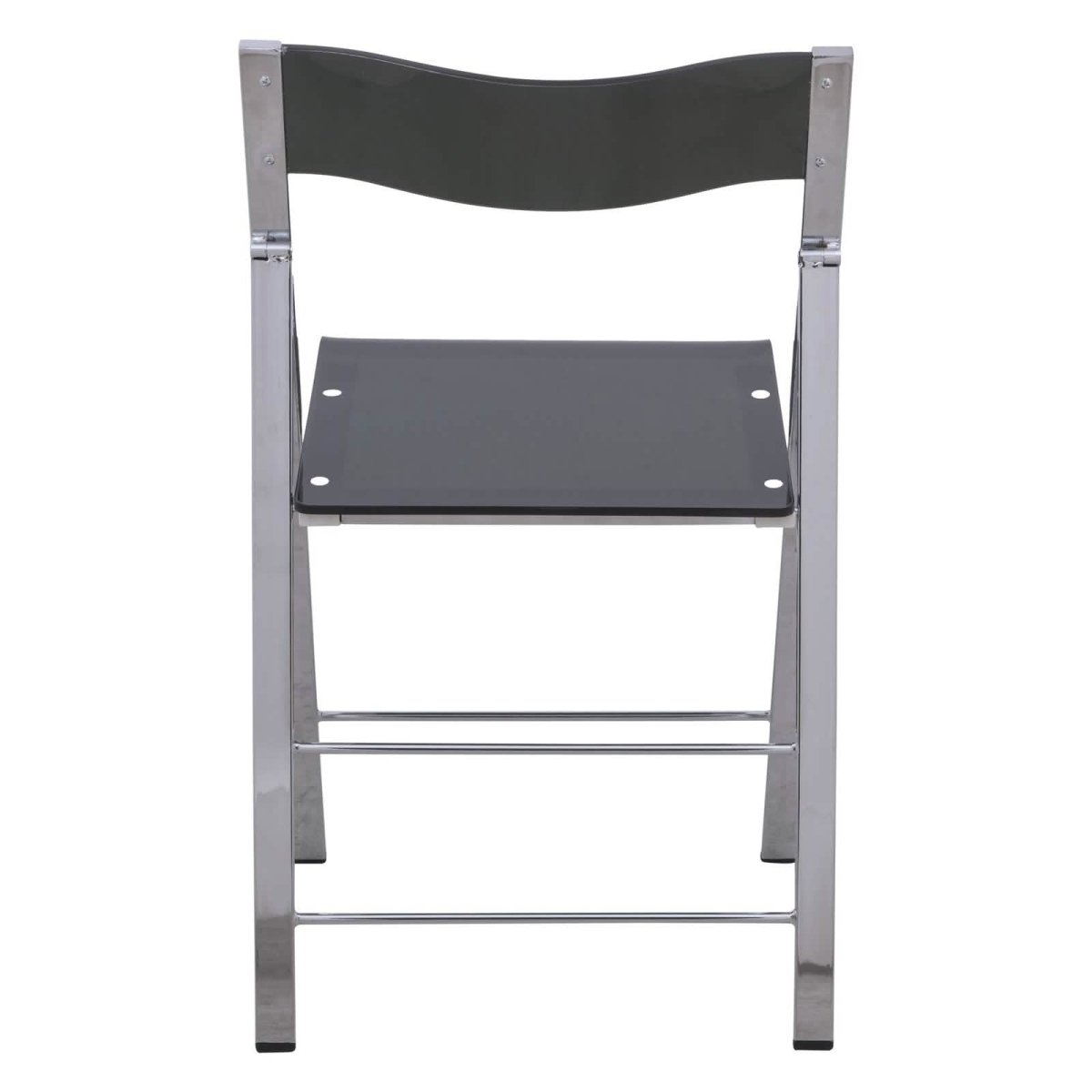 Menno Modern Acrylic Folding Chair Red Leisuremod