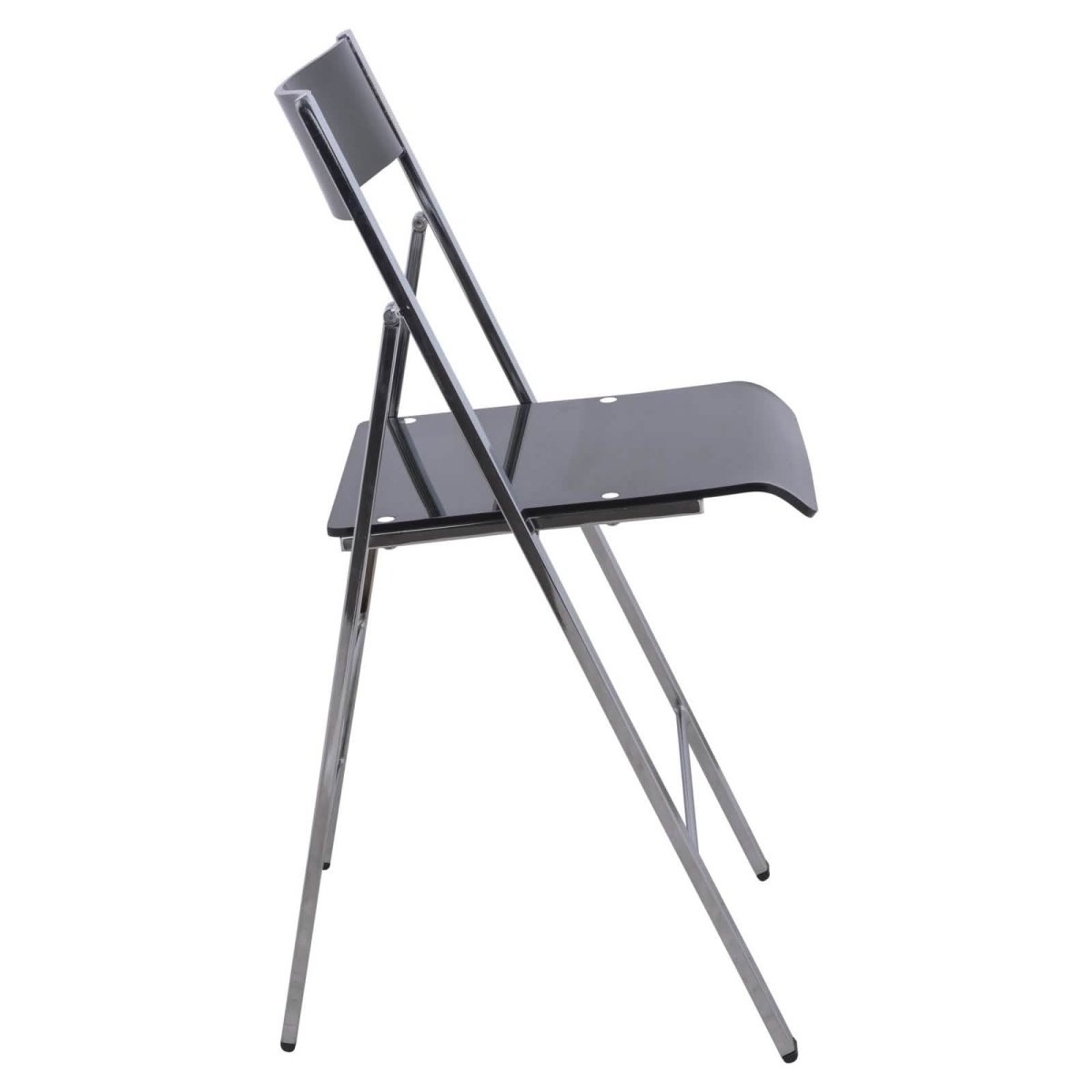 Menno Modern Acrylic Folding Chair Red Leisuremod
