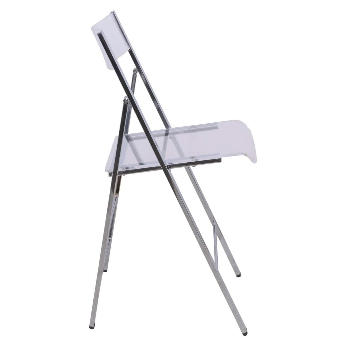Menno Modern Acrylic Folding Chair Leisuremod