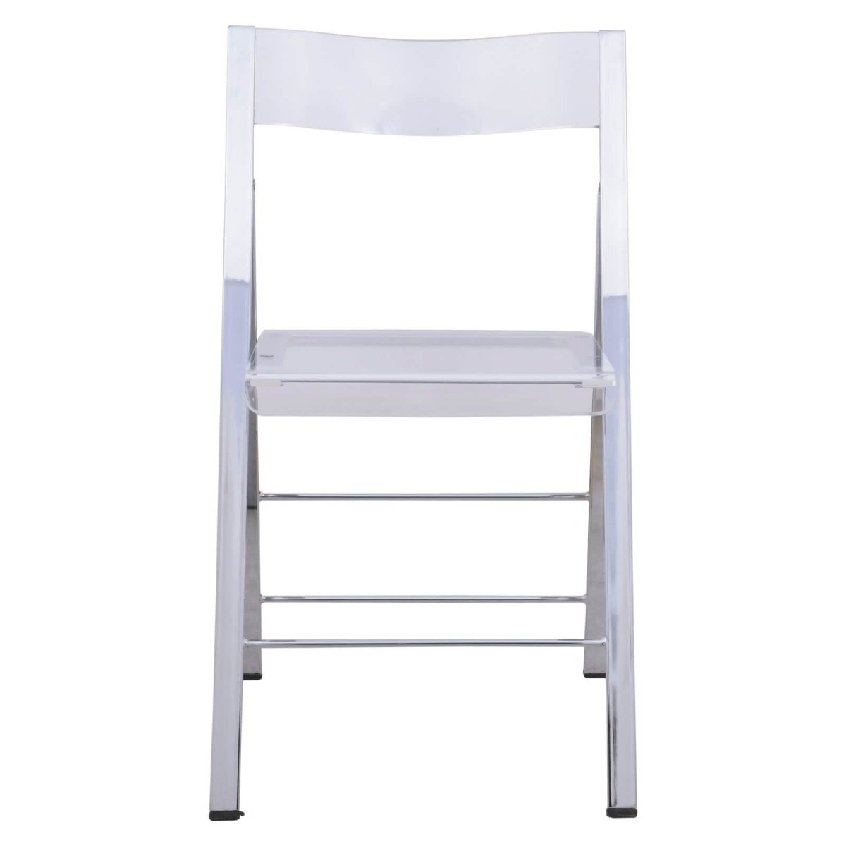 Menno Modern Acrylic Folding Chair Leisuremod