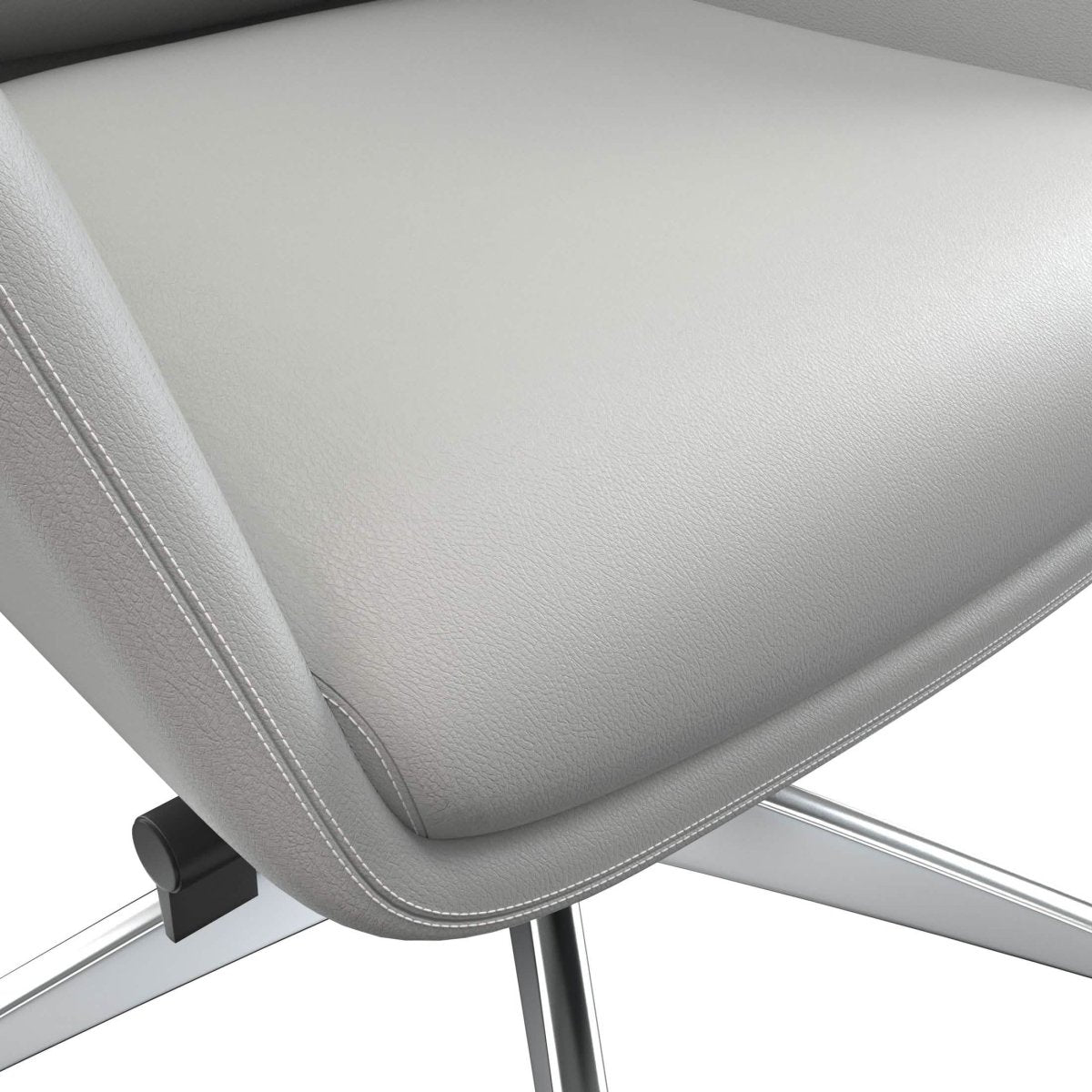 Leisuremod Office Chair Summit High-Back Conference Office Chair with Aluminum Frame