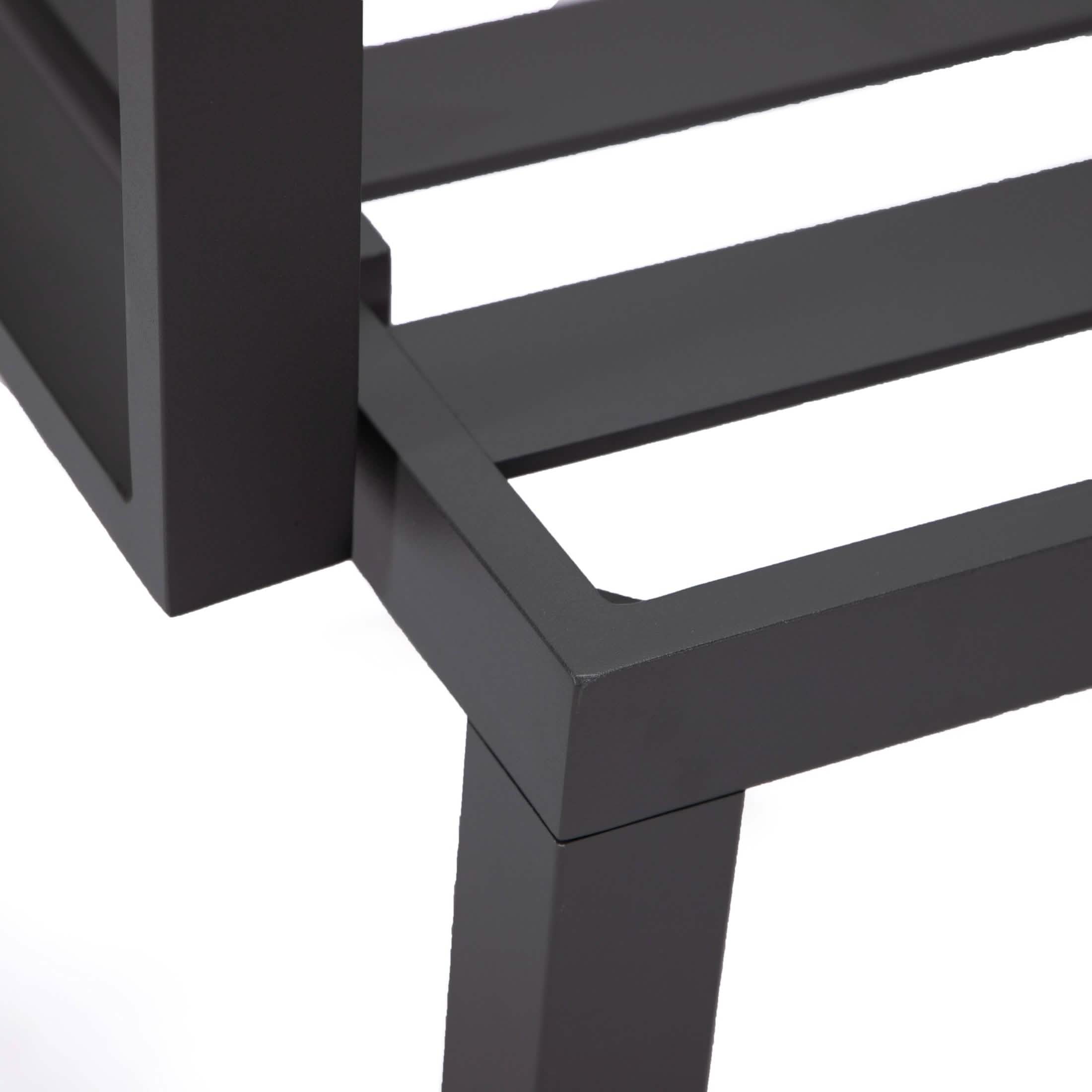 Hamilton 4-Piece Patio Chair Upholstered in Polyester and Powder Coated Aluminum Frame Green Patio Chair Set Leisuremod