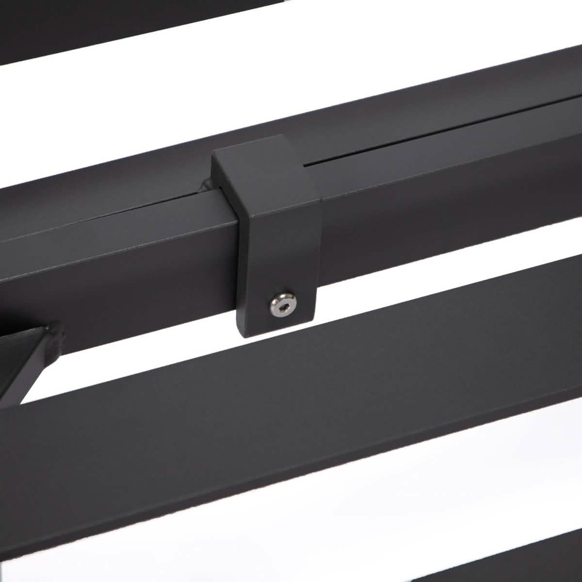 Hamilton 4-Piece Patio Chair Upholstered in Polyester and Powder Coated Aluminum Frame Patio Chair Set Leisuremod