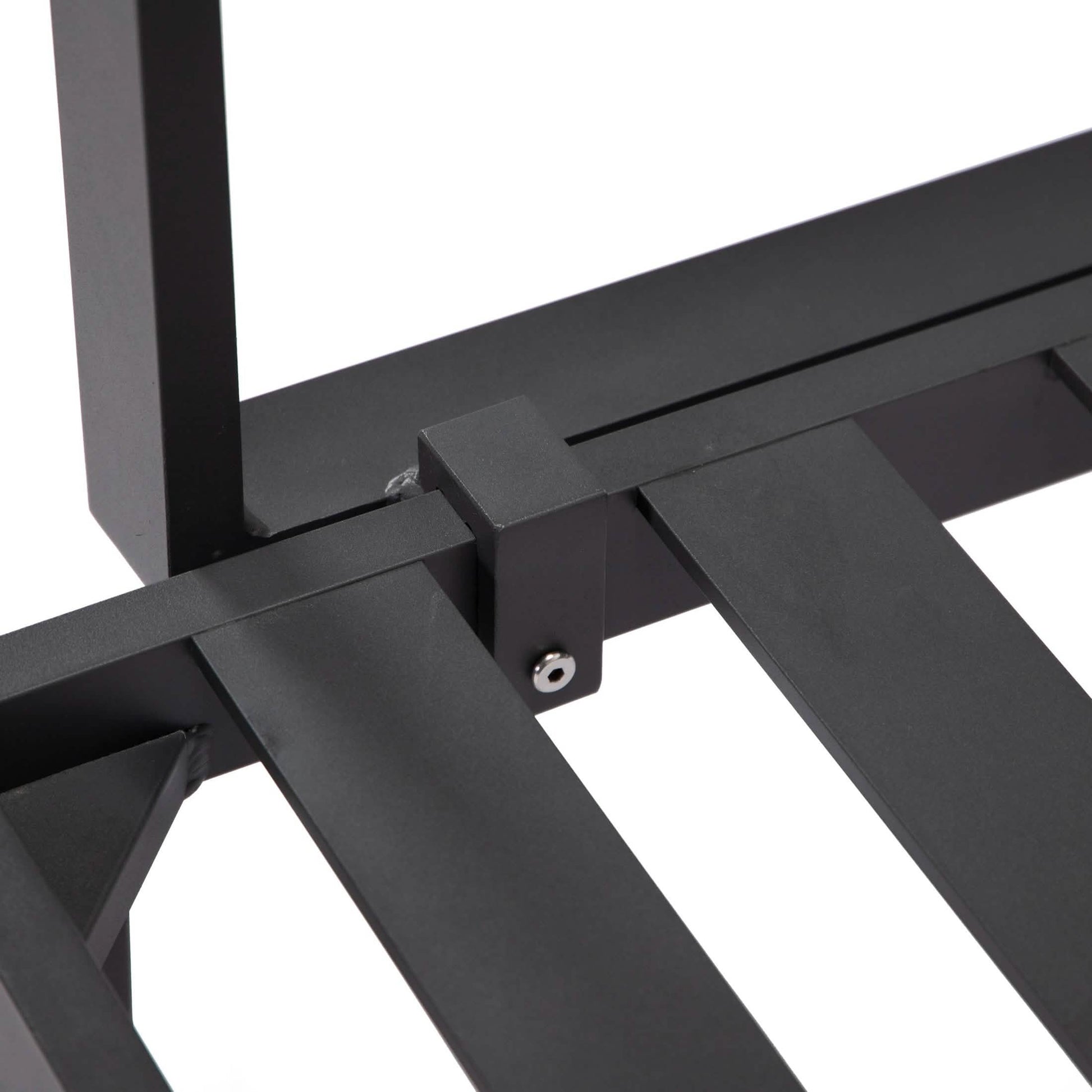 Hamilton 4-Piece Patio Chair Upholstered in Polyester and Powder Coated Aluminum Frame Patio Chair Set Leisuremod