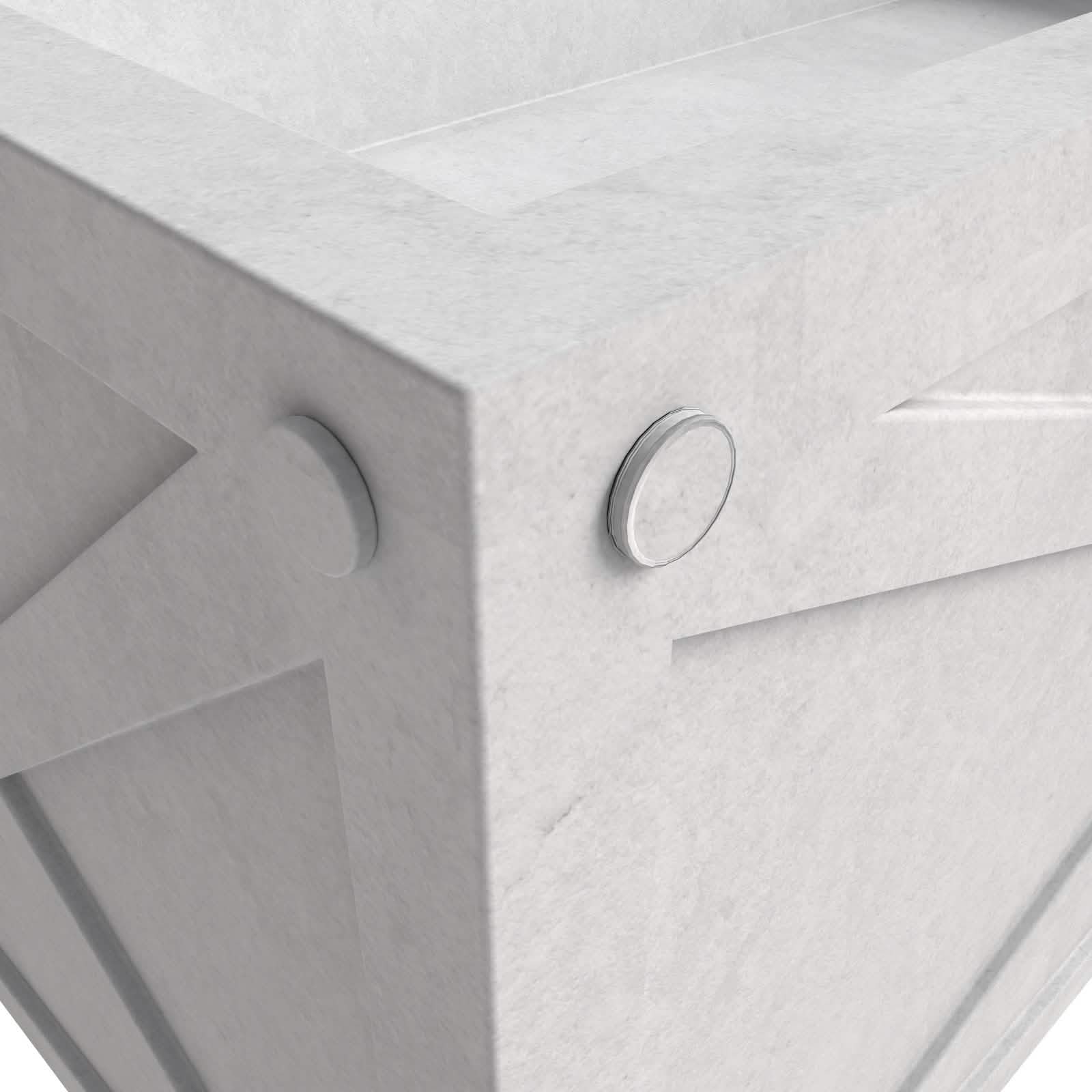 Leisuremod Planter Bonsai Fiberglass and Clay Planter - Rectangular Weather-Resistant Planter Box with Drainage Holes