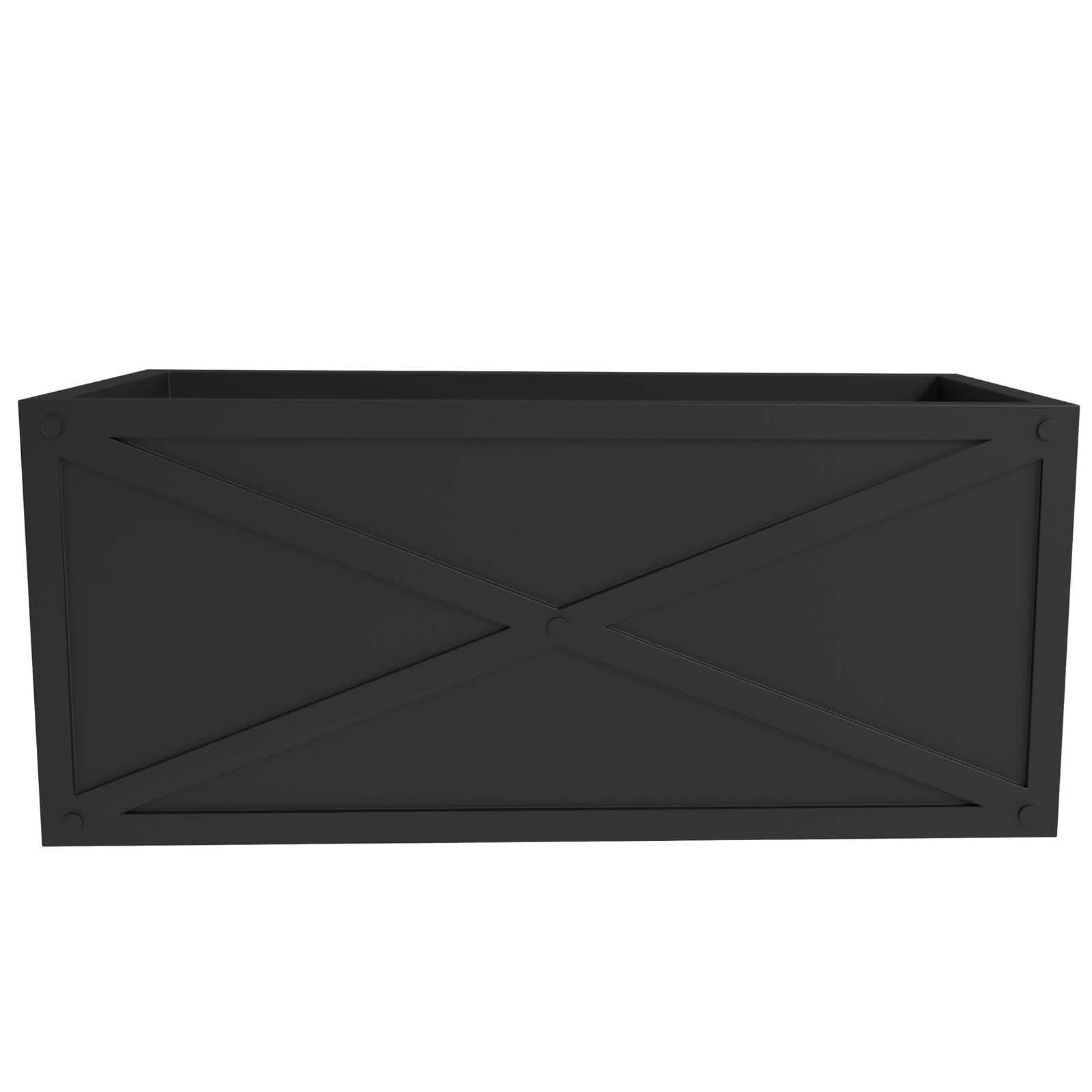 Leisuremod Planter Bonsai Fiberglass and Clay Planter - Rectangular Weather-Resistant Planter Box with Drainage Holes