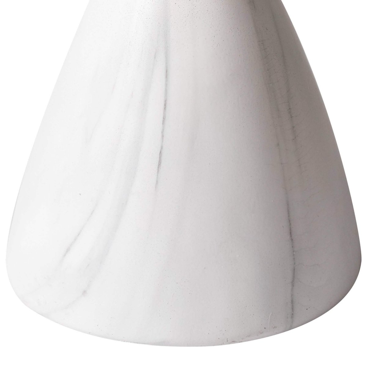 Dune Side Table Fiberstone Round Accent Table and Hourglass Pedestal Base Marble White Side Table LeisureMod