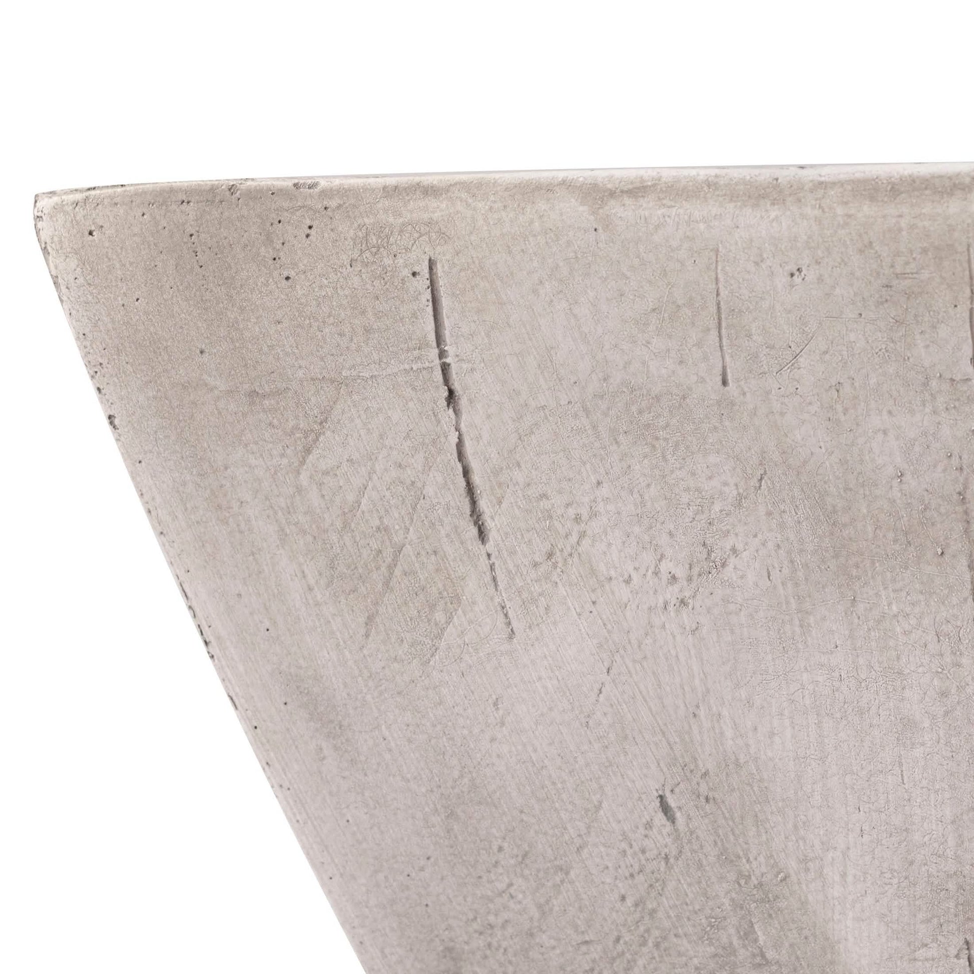 Glint Side Table in Fiberstone Square Accent Table Marble White Side Table LeisureMod