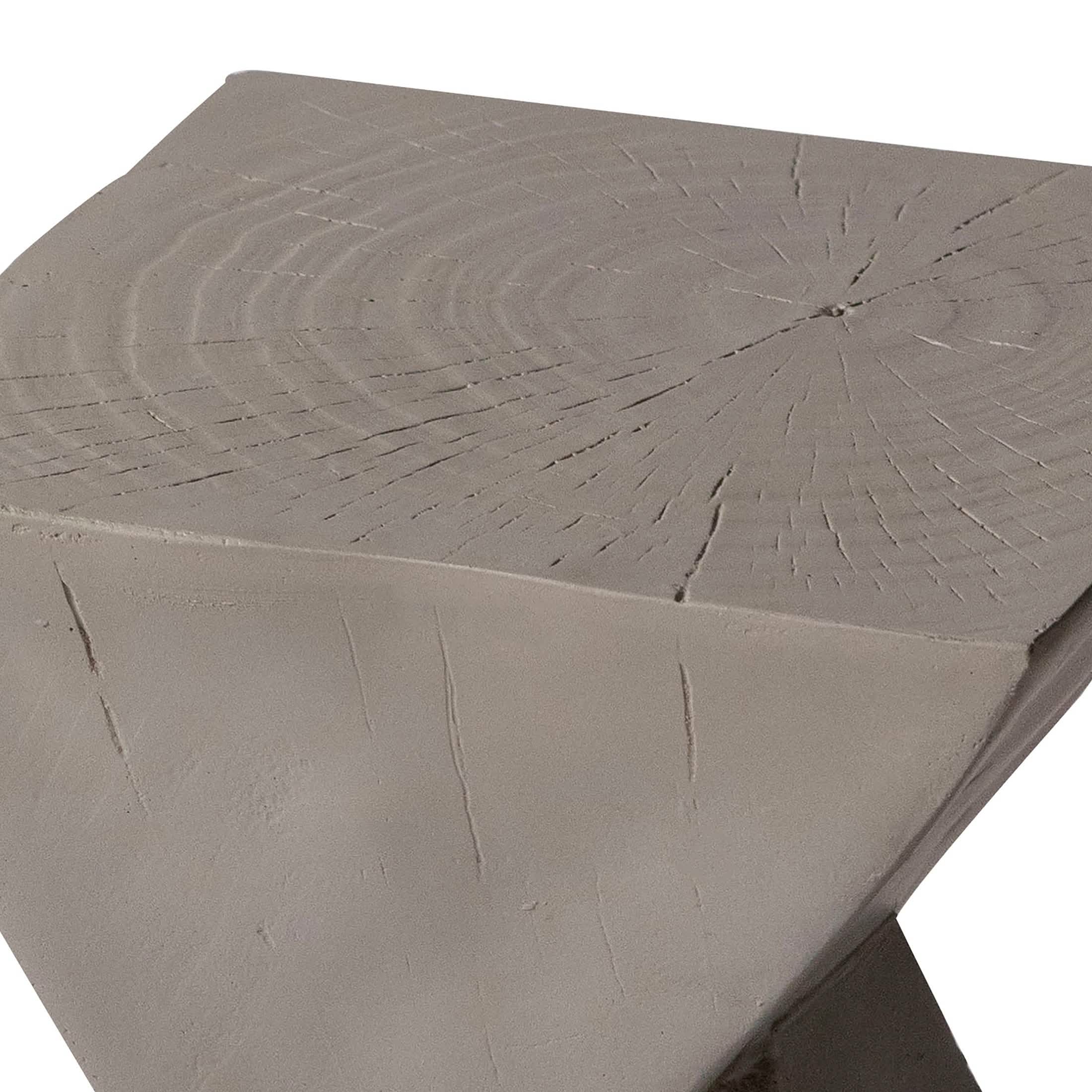 Glint Side Table in Fiberstone Square Accent Table Side Table LeisureMod