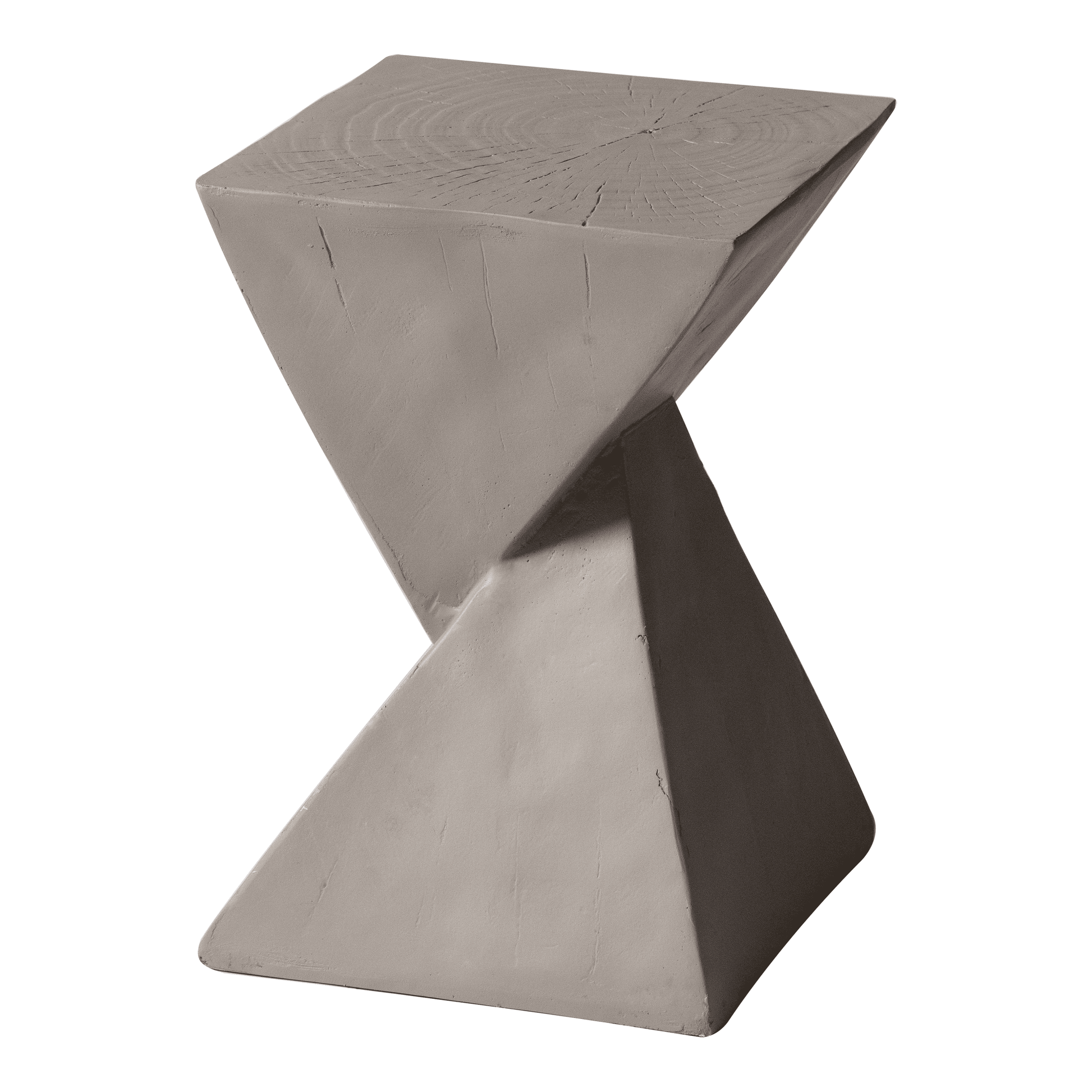 Glint Side Table in Fiberstone Square Accent Table Side Table LeisureMod