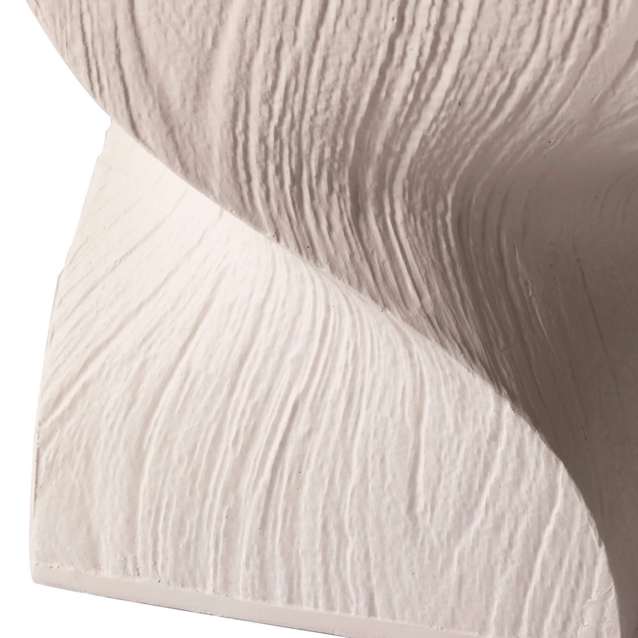 Onyx Square Side Table in Fiberstone Assembled Accent End Table Cream Side Table LeisureMod