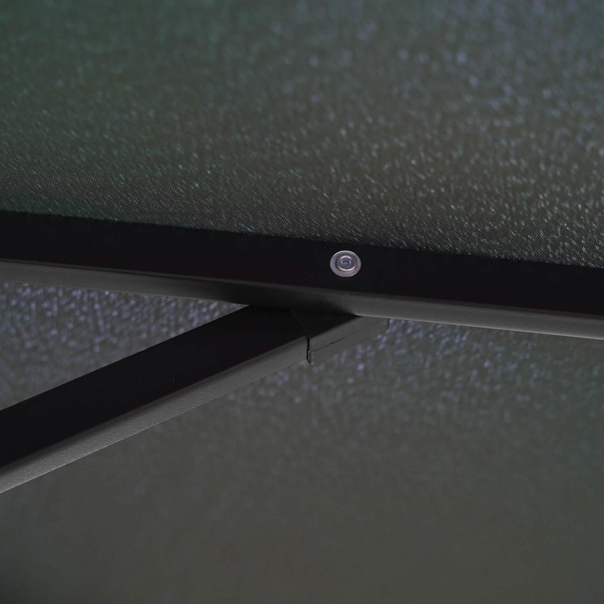 Sierra 9' Outdoor Patio Tilt Market Umbrella with Solar LED Lights Cream Leisuremod