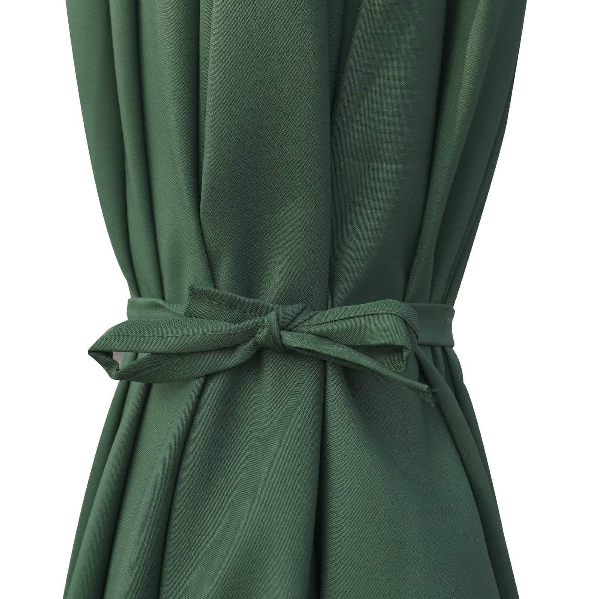 Sierra 9' Outdoor Patio Tilt Market Umbrella with Solar LED Lights Cream Leisuremod