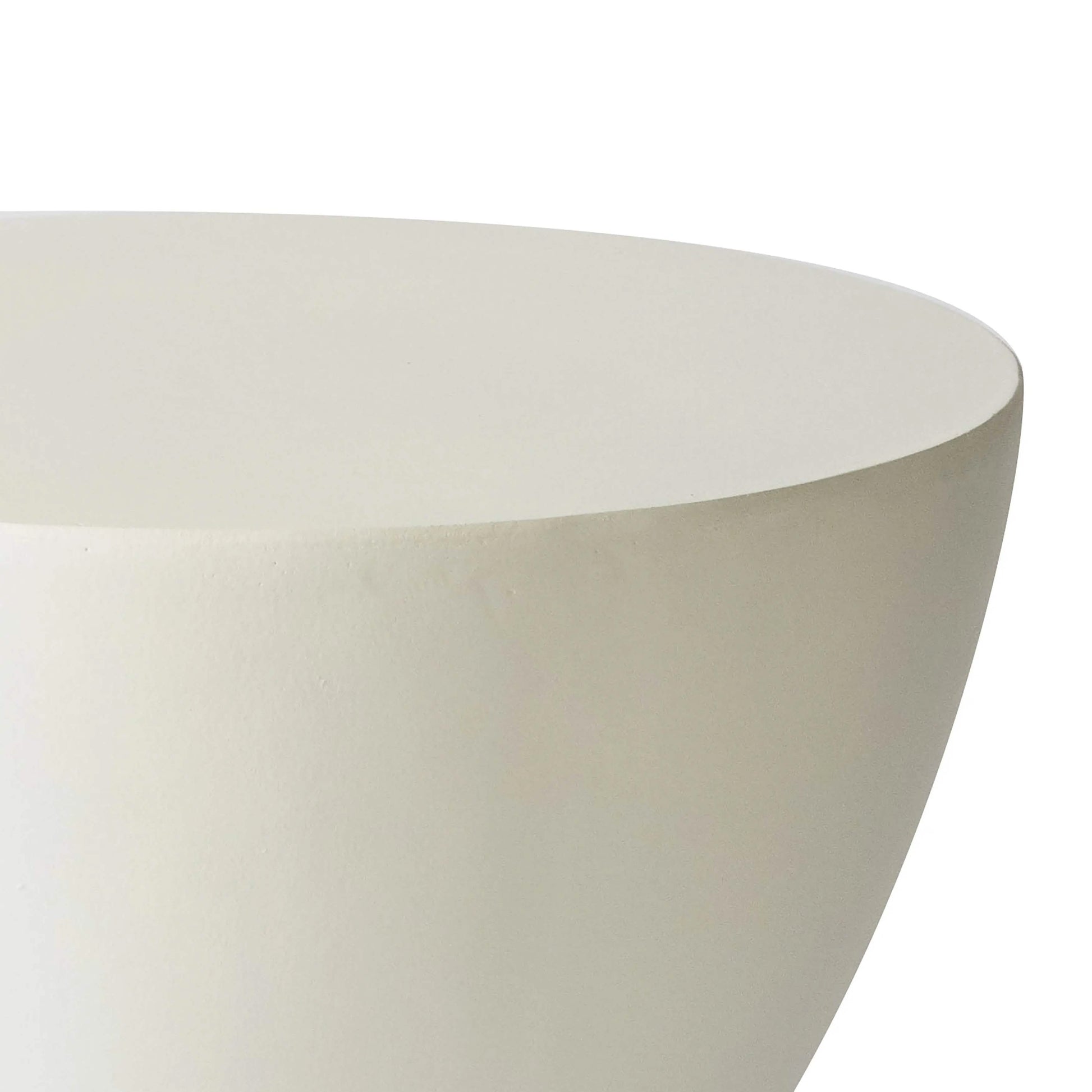 Leisuremod TABLE Loft 14" Wide Round Fiberstone Side End Table with Hourglass Design