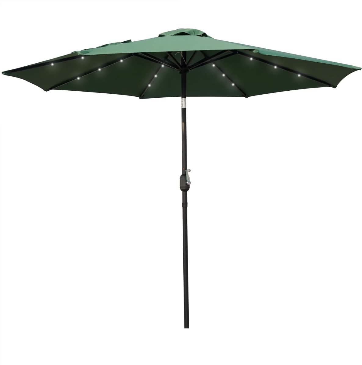 Sierra Outdoor Patio Umbrella with Base Umbrella Leisuremod