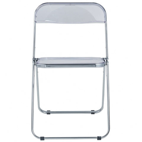 Lawrence Acrylic Folding Chair With Metal Frame