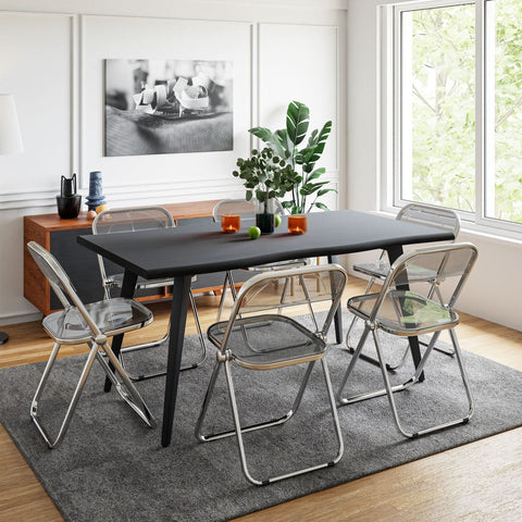 Lawrence Acrylic Folding Chair With Metal Frame